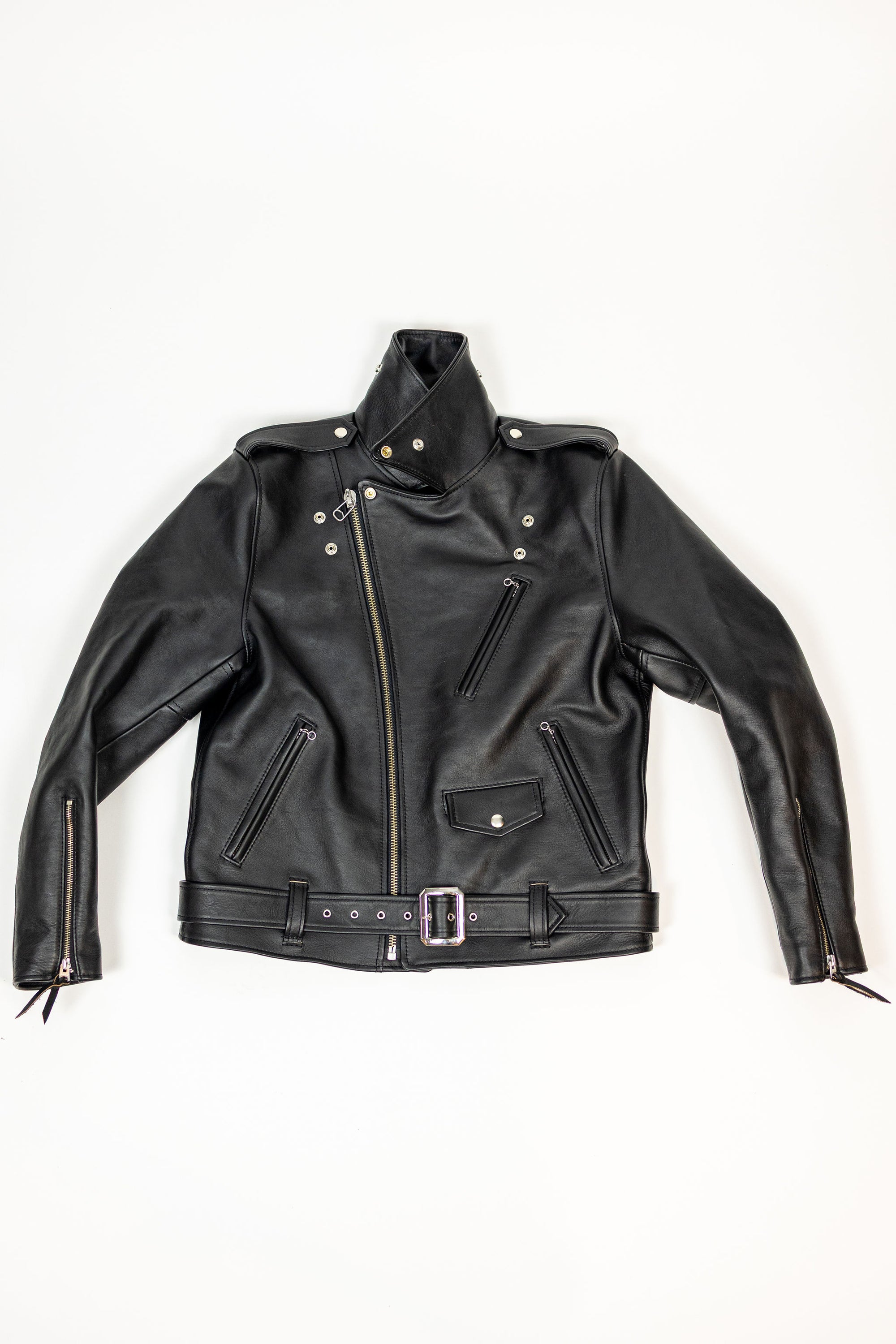 Y'2 SHR-58 Sumi Dyed Double Riders Jacket