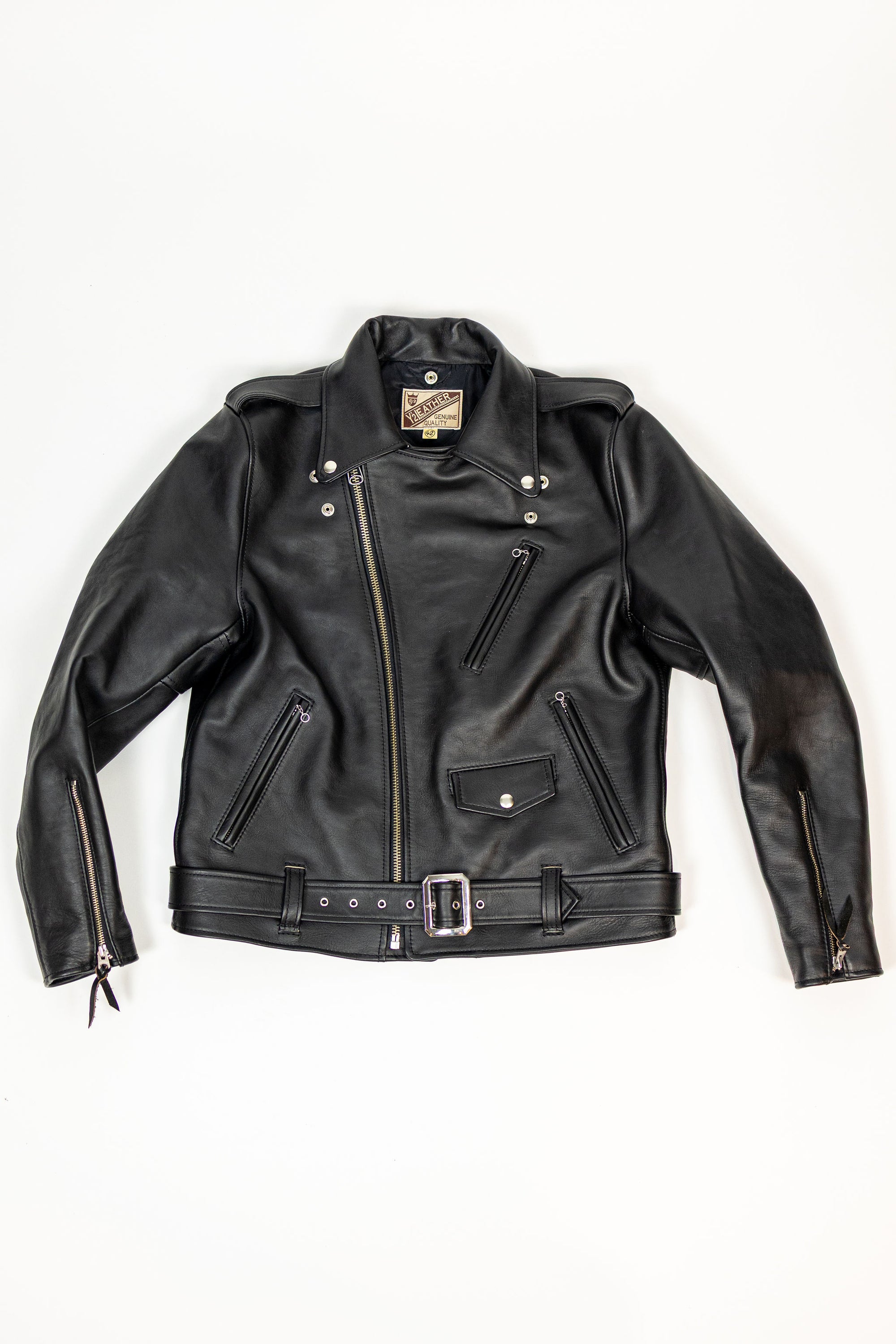 Y'2 SHR-58 Sumi Dyed Double Riders Jacket