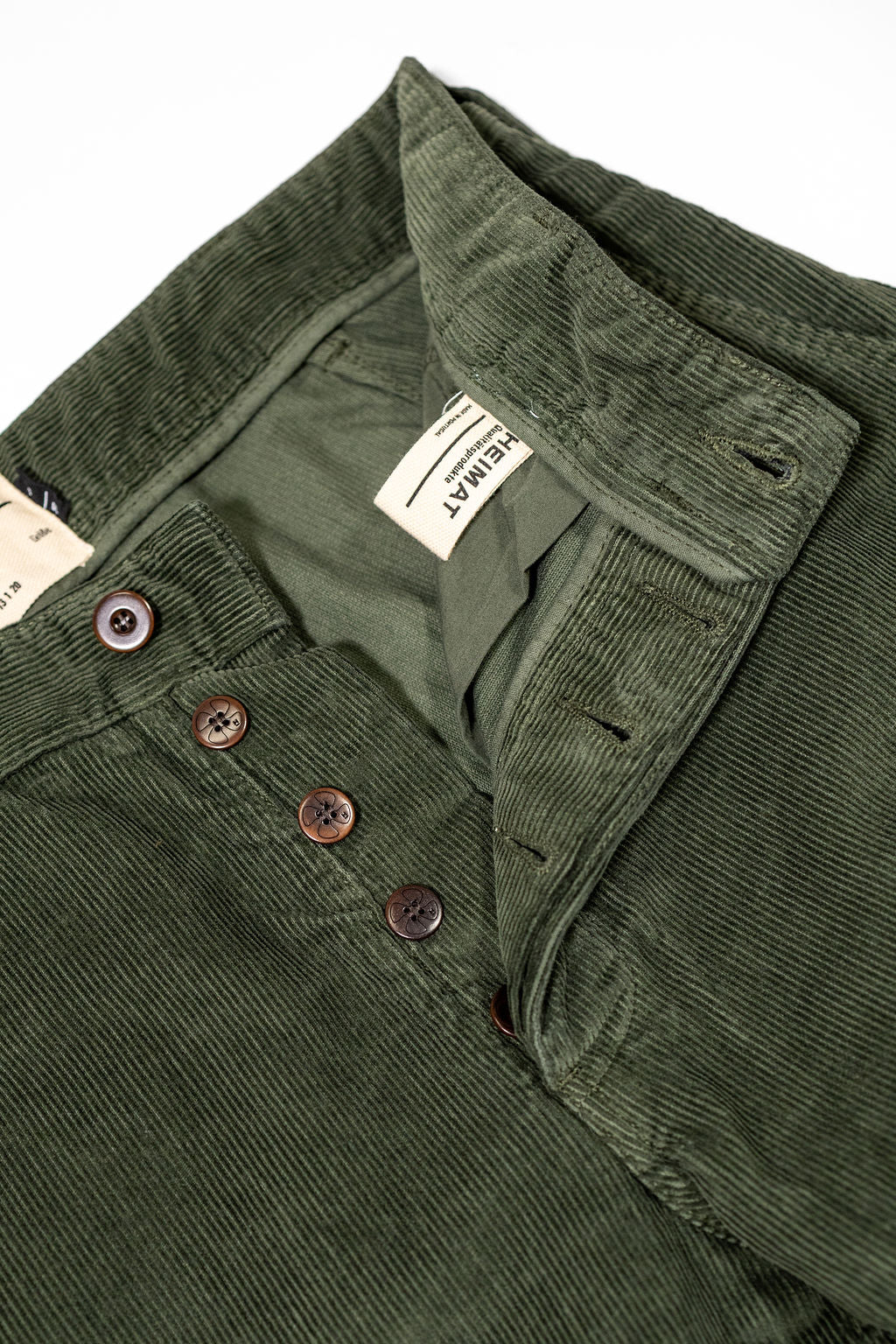 Heimat Textil Journey Pant Cord - Military Green