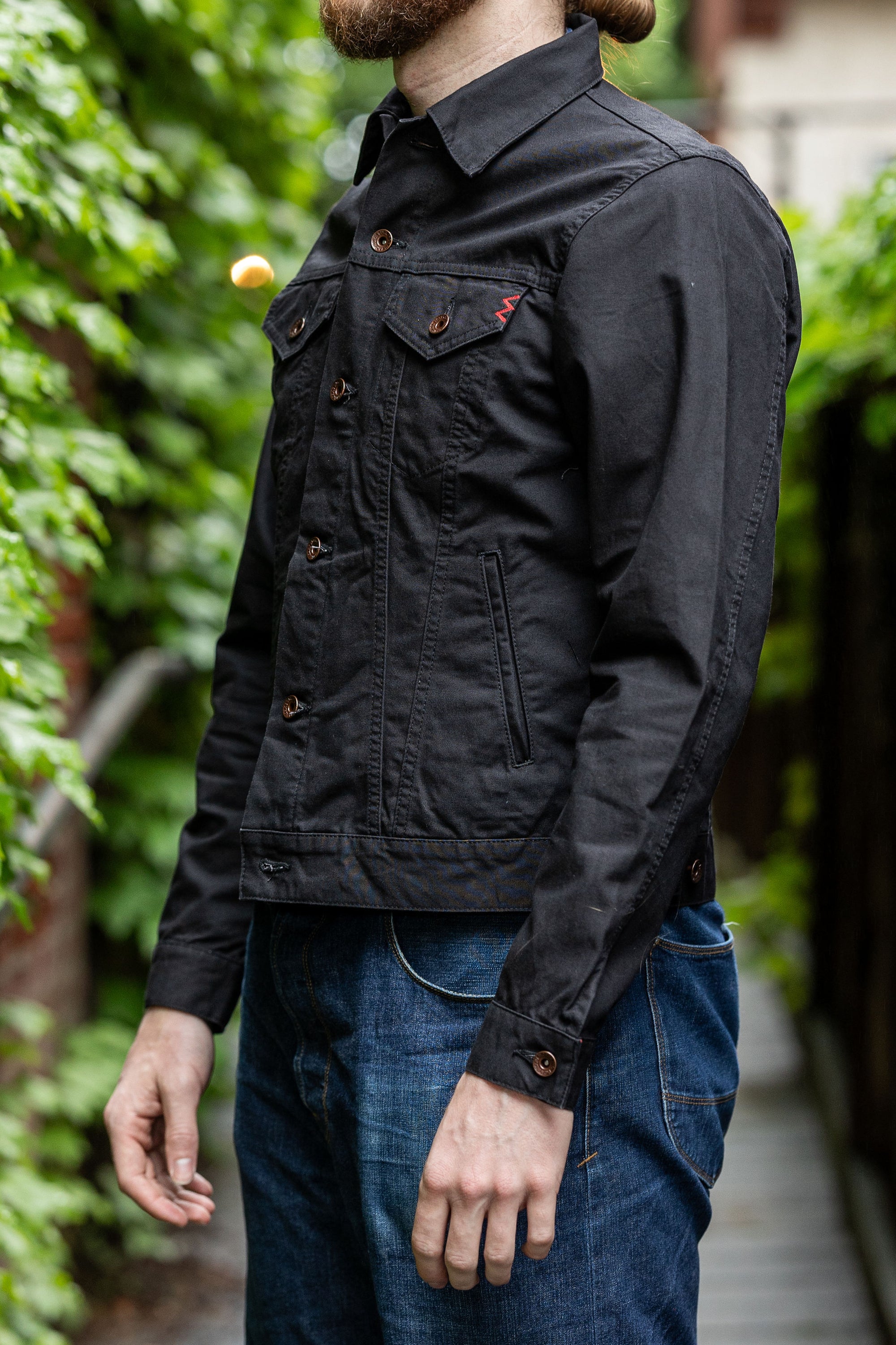 Iron Heart IHJ-147-BLK 9oz Canvas Type III Jacket - Black