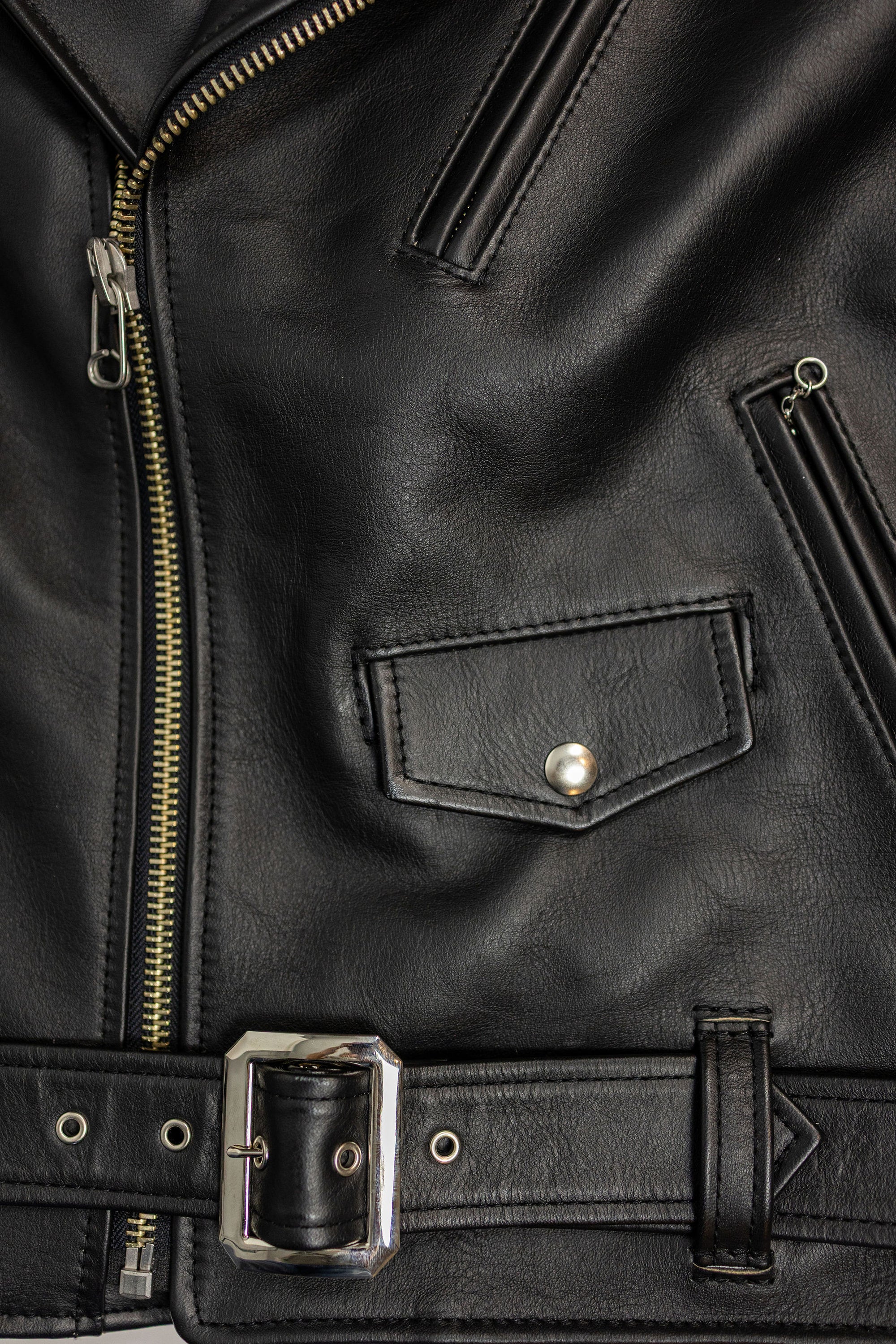 Y'2 SHR-58 Sumi Dyed Double Riders Jacket