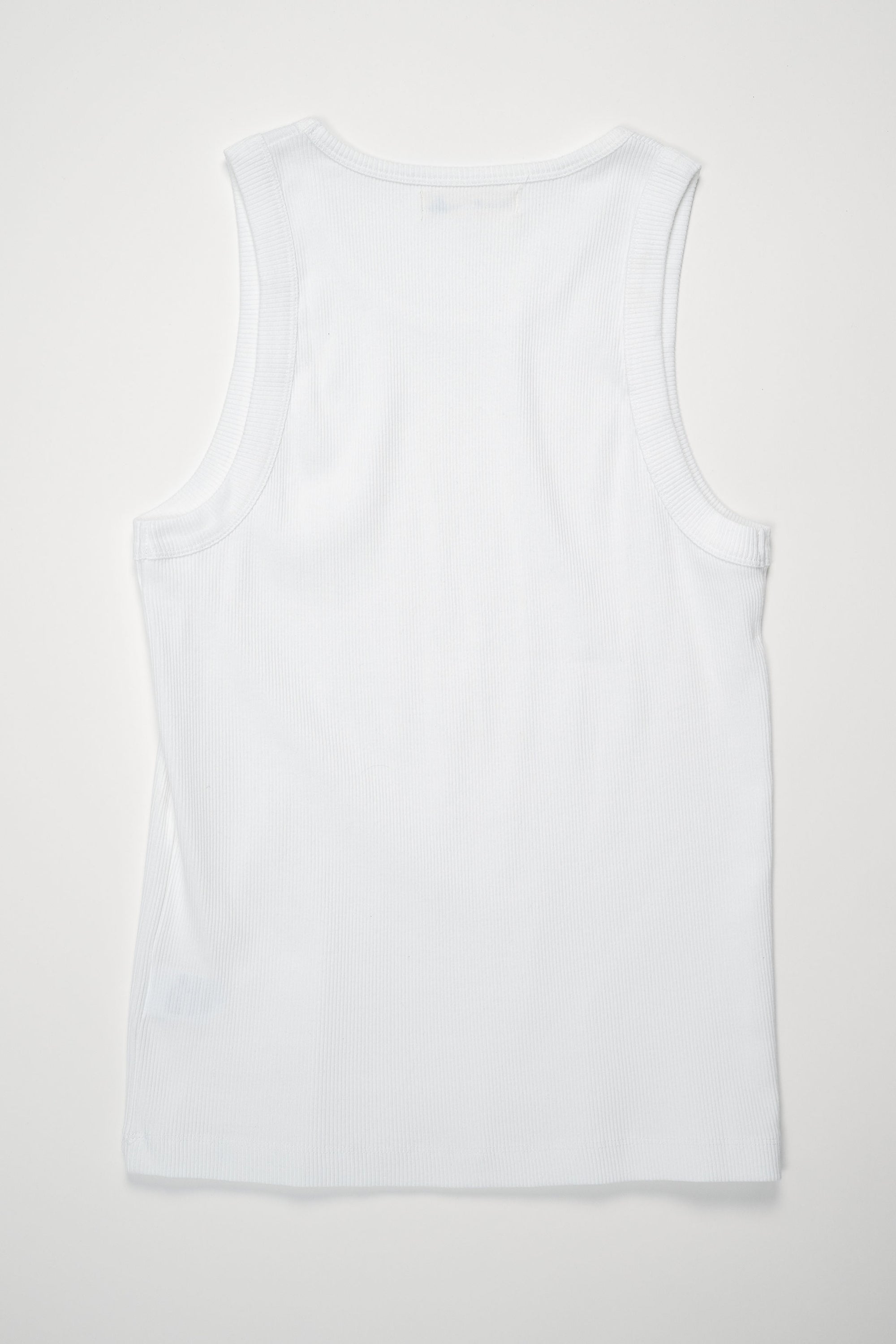 Merz b. Schwanen RIBTANK01 Good Basics 7.2oz Ribbed Tanktop - White