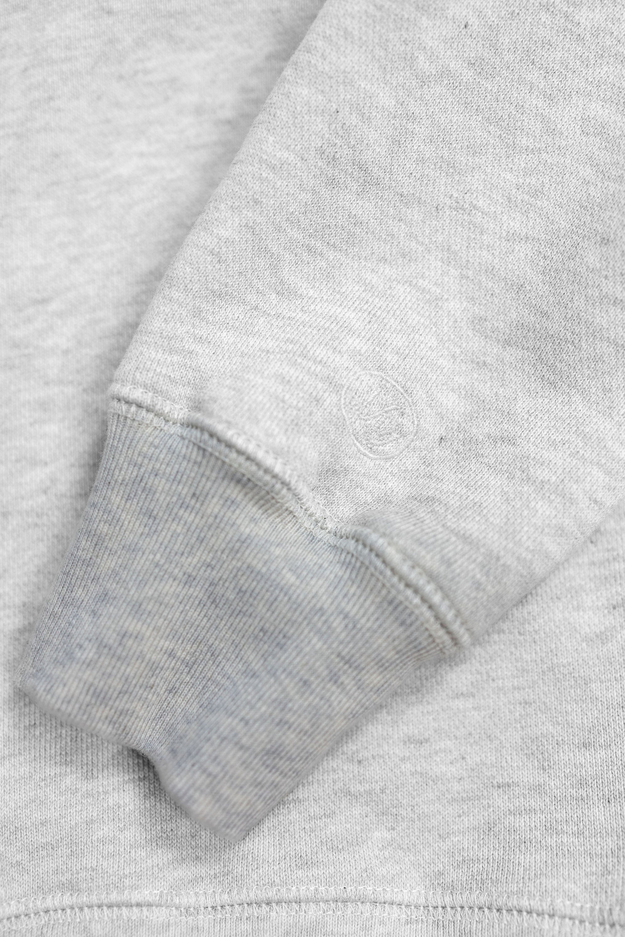 Knickerbocker Stadium Loft Knit Quarter Zip - Oat Grey