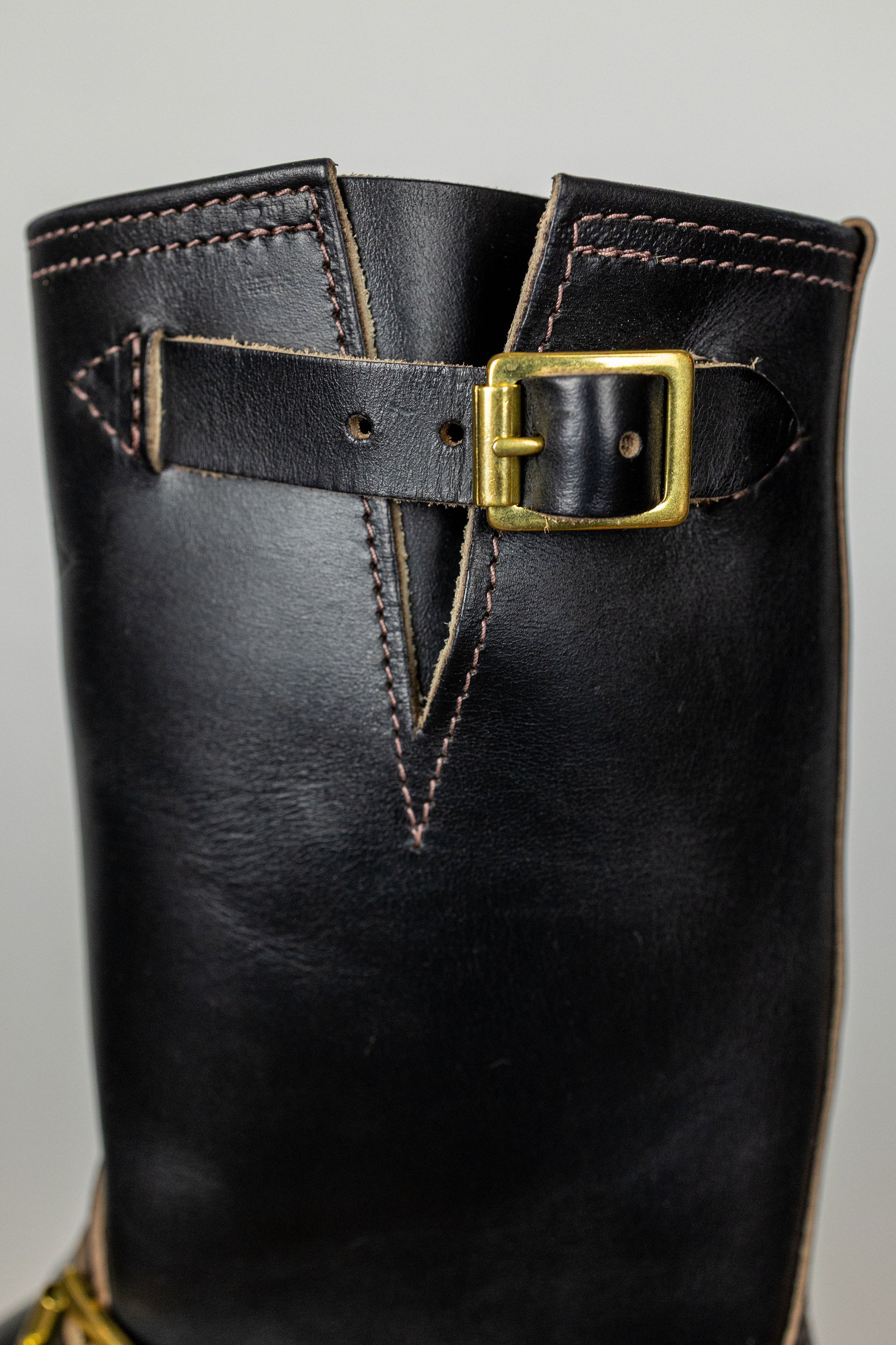 Wesco Boots Mister Lou - Horween Black Horsehide Green Super Grip Sole