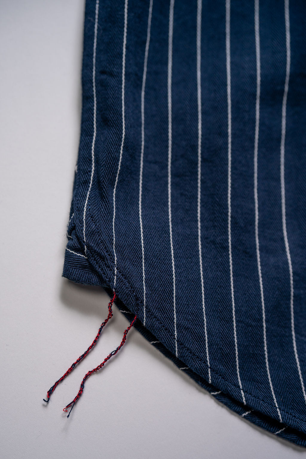 Sugar Cane Coke Stripe Work Shirt - Navy