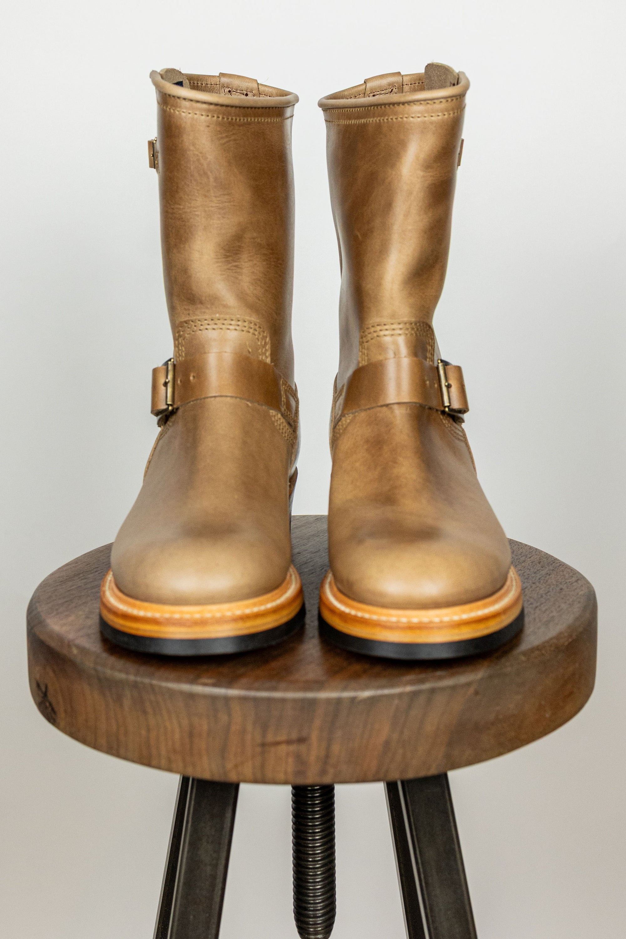 John Lofgren Wabash Engineer Boots - Horween CXL Natural