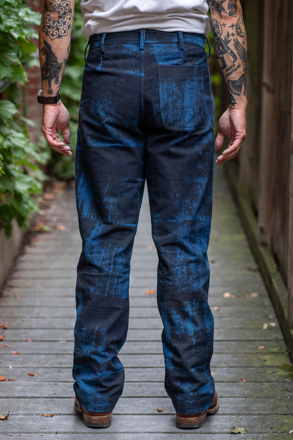 Indi + Ash Isaac Pant - Indigo/Iron Mudpant Organic Cotton Canvas