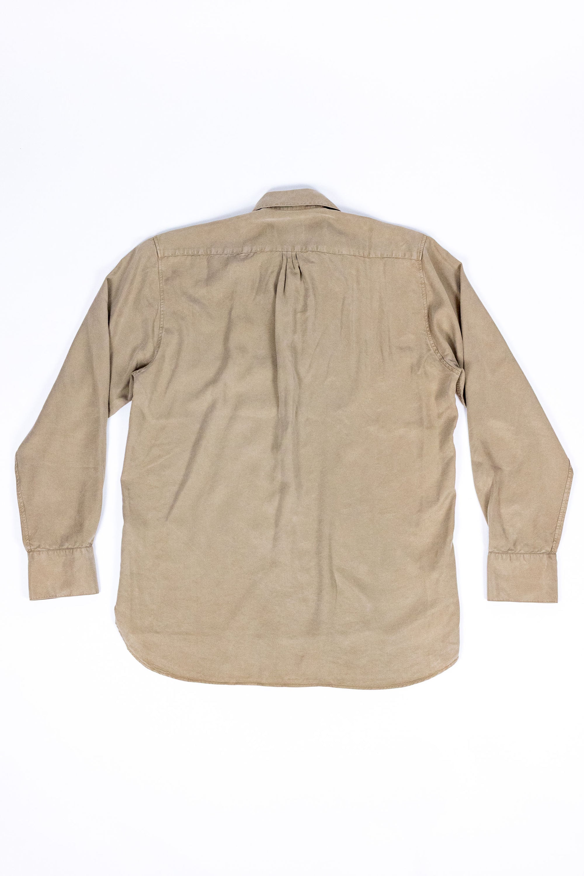 Wythe Tencel Gabardine Pearlsnap Shirt - Camp Khaki