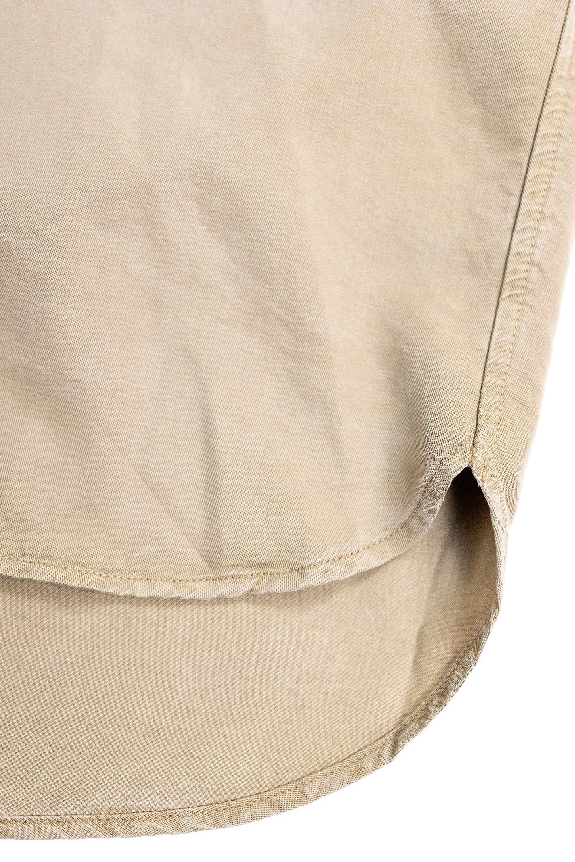 Wythe Tencel Gabardine Pearlsnap Shirt - Camp Khaki