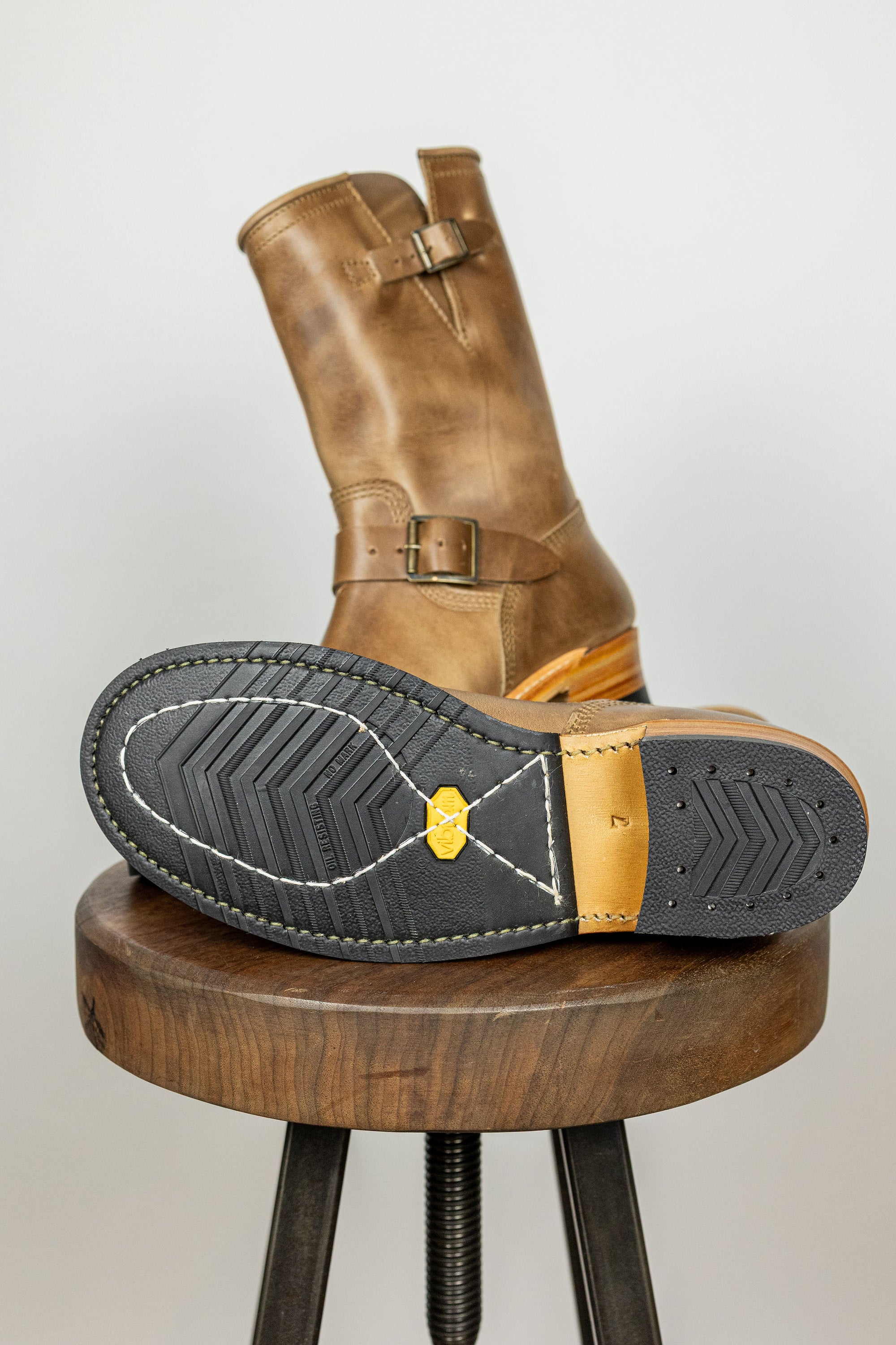 John Lofgren Wabash Engineer Boots - Horween CXL Natural