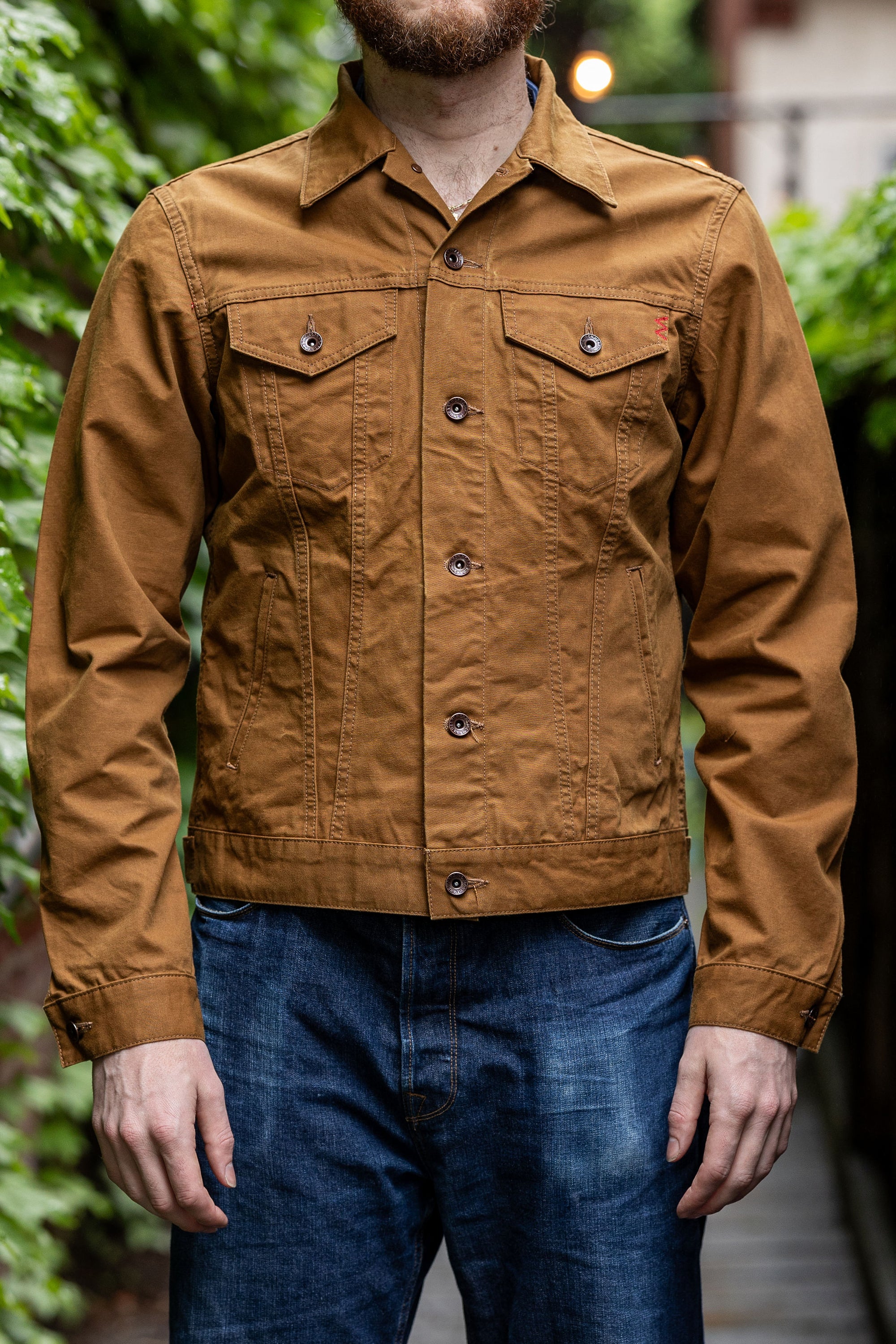 Iron Heart IHJ-147-BRN 9oz Canvas Type III Jacket - Brown