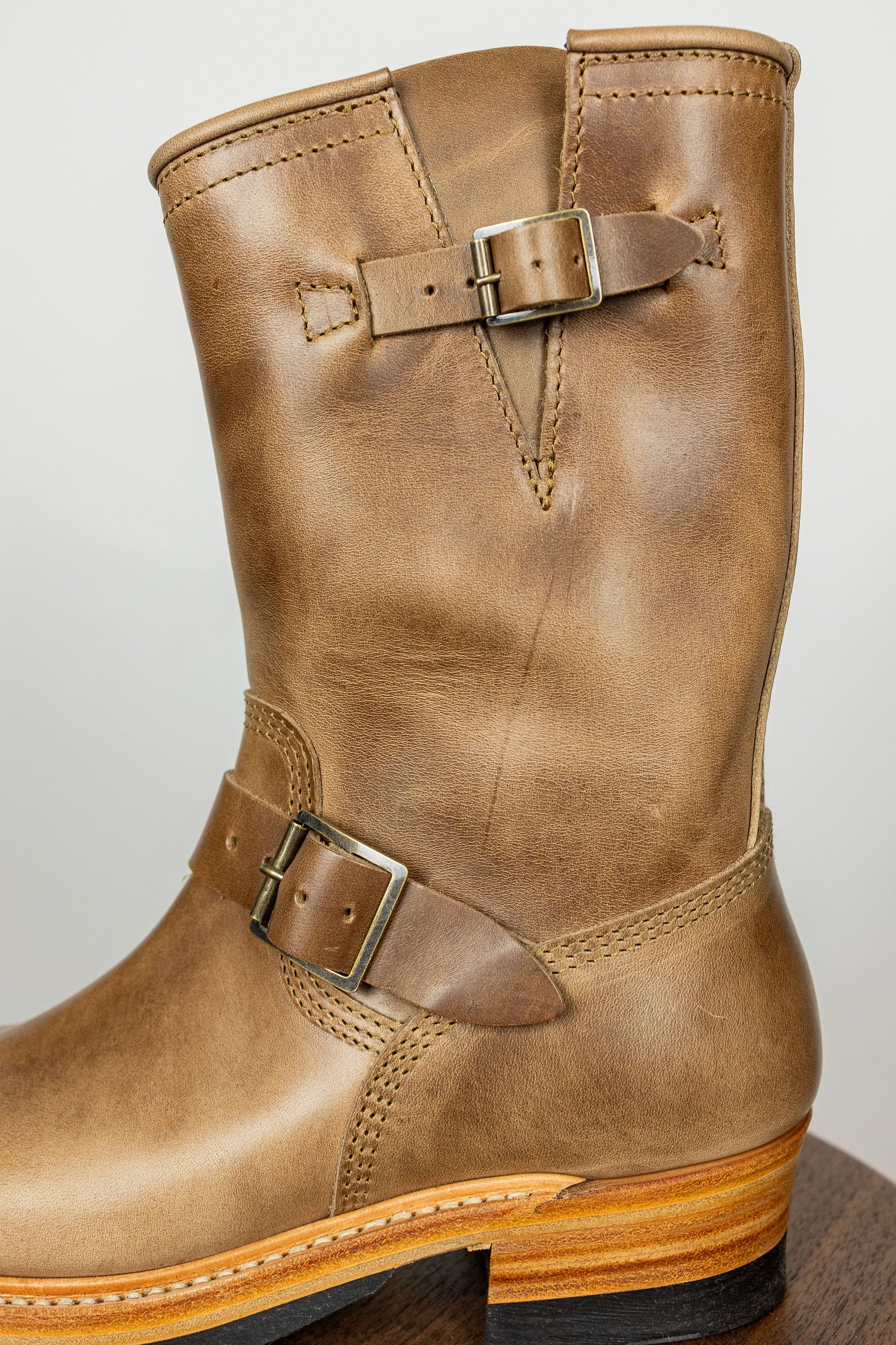 John Lofgren Wabash Engineer Boots - Horween CXL Natural