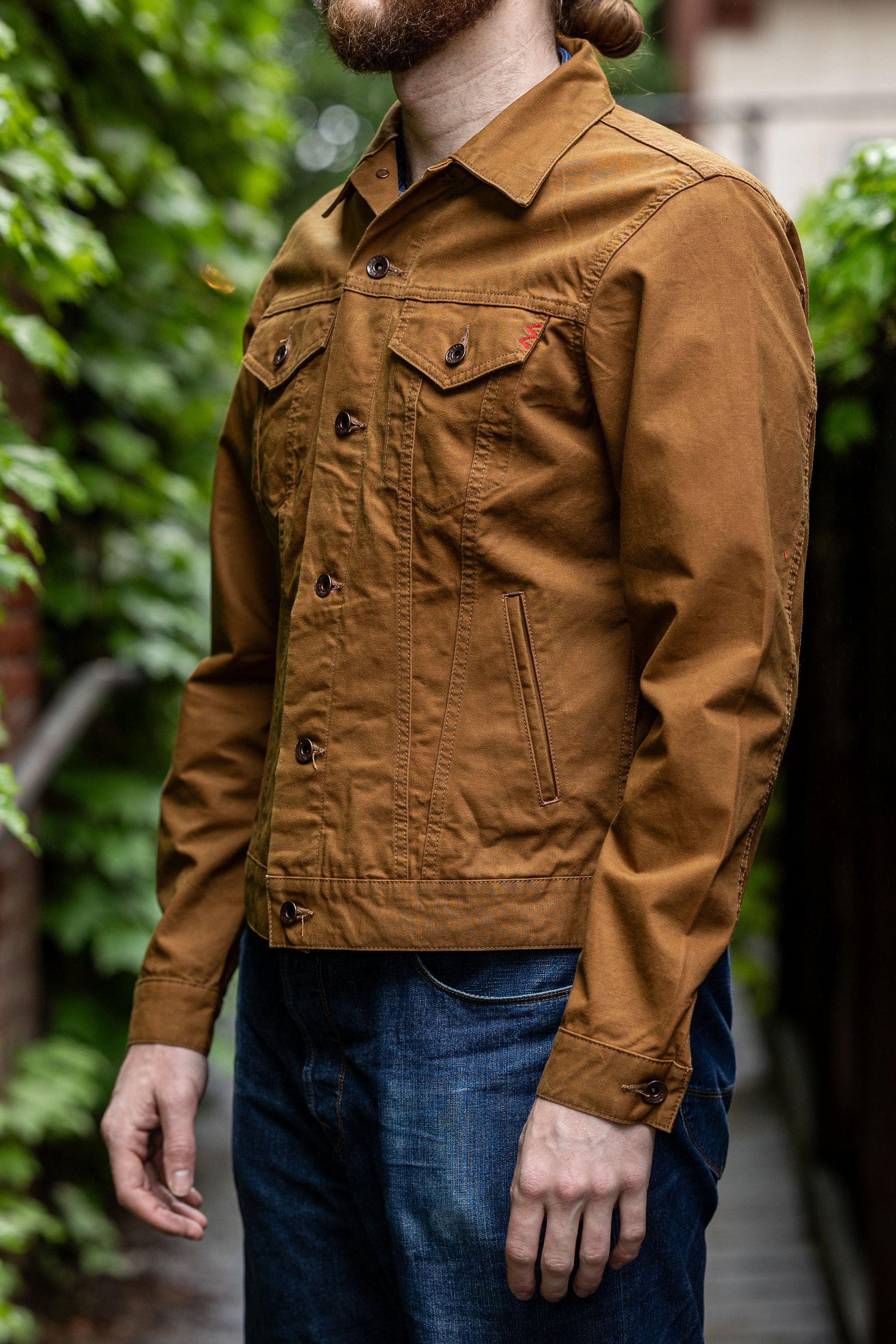 Iron Heart IHJ-147-BRN 9oz Canvas Type III Jacket - Brown