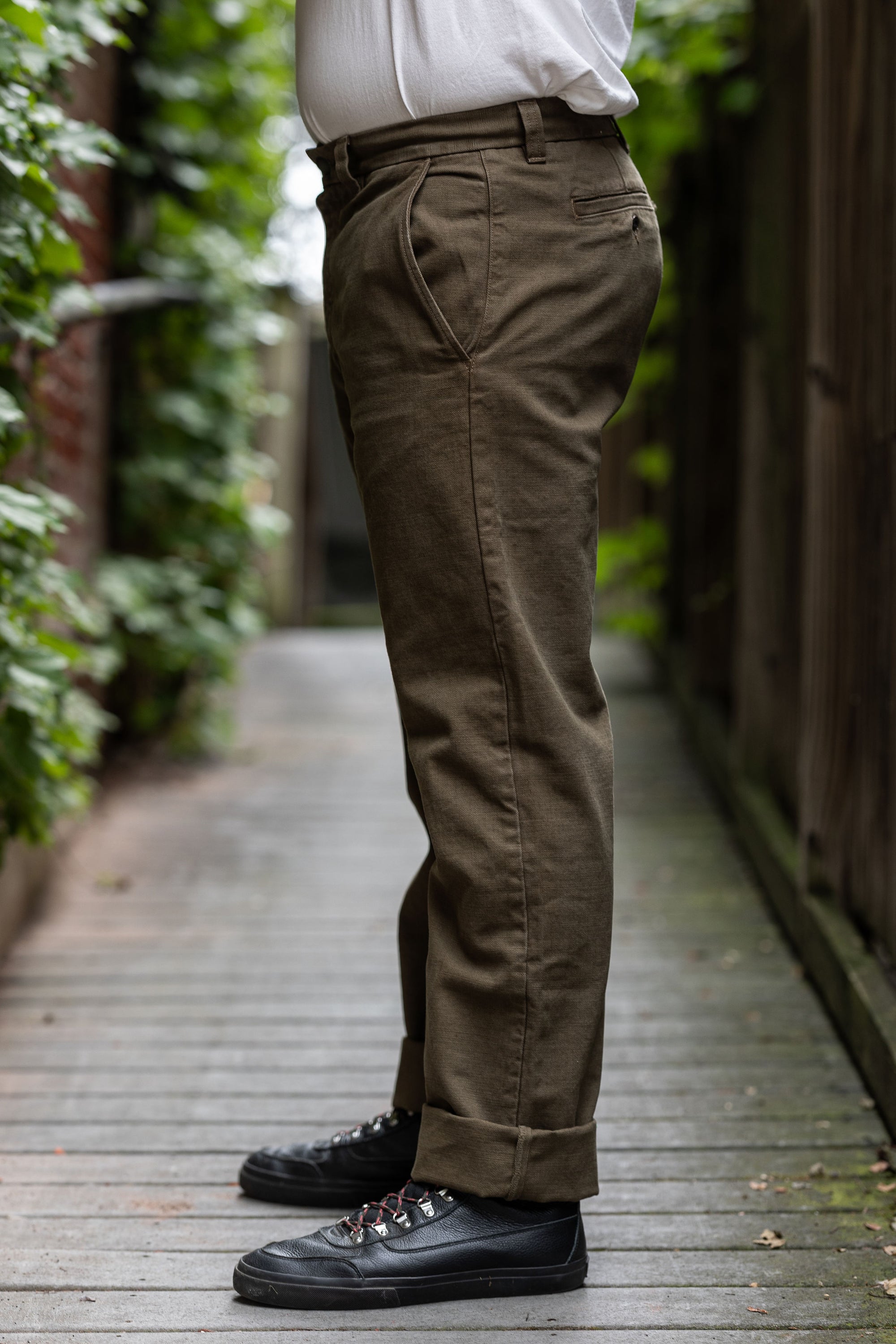 Freenote Cloth Deck Pant - 14oz Slub Army