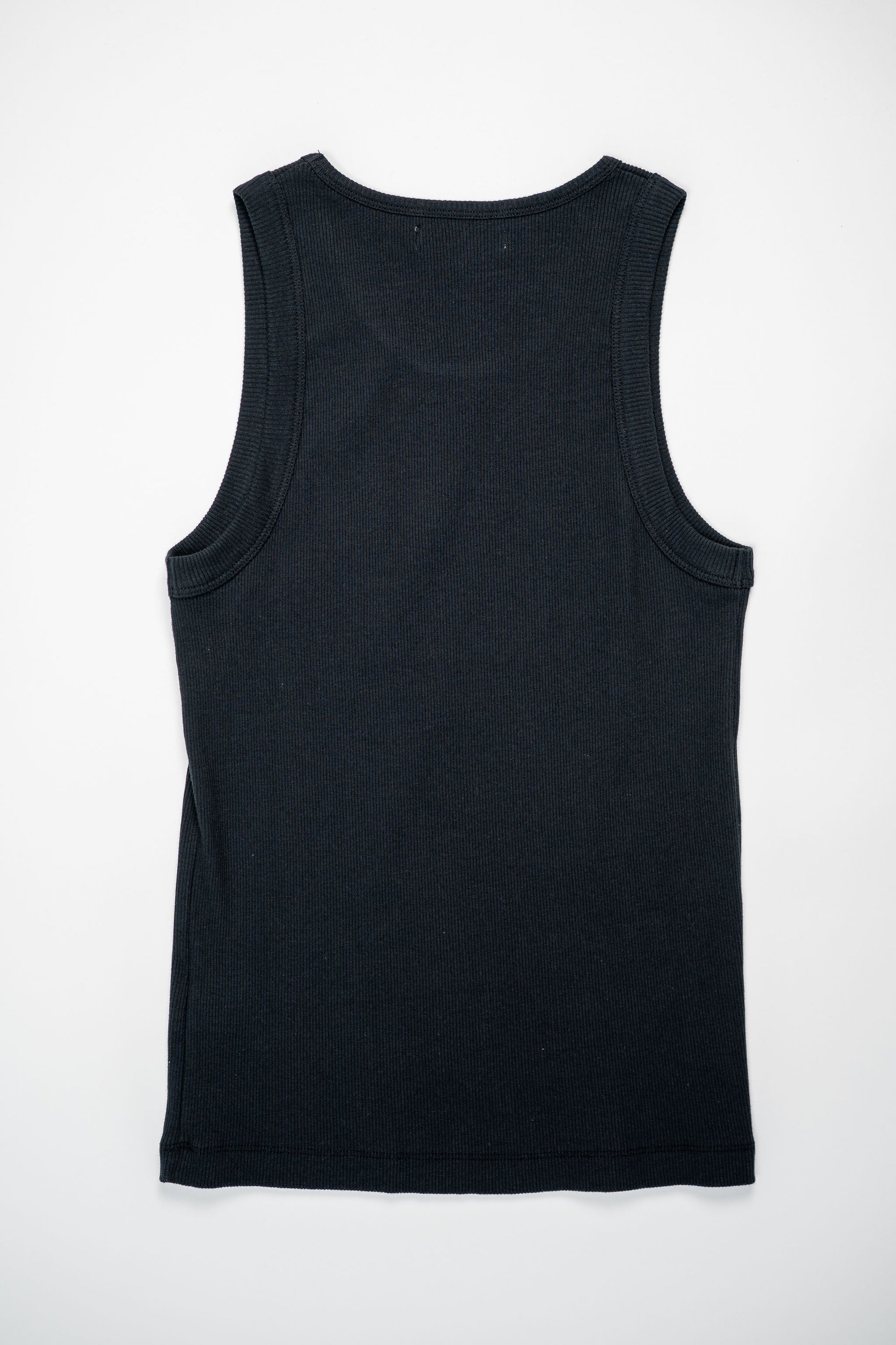 Merz b. Schwanen RIBTANK01 Good Basics 7.2oz Ribbed Tanktop - Charcoal