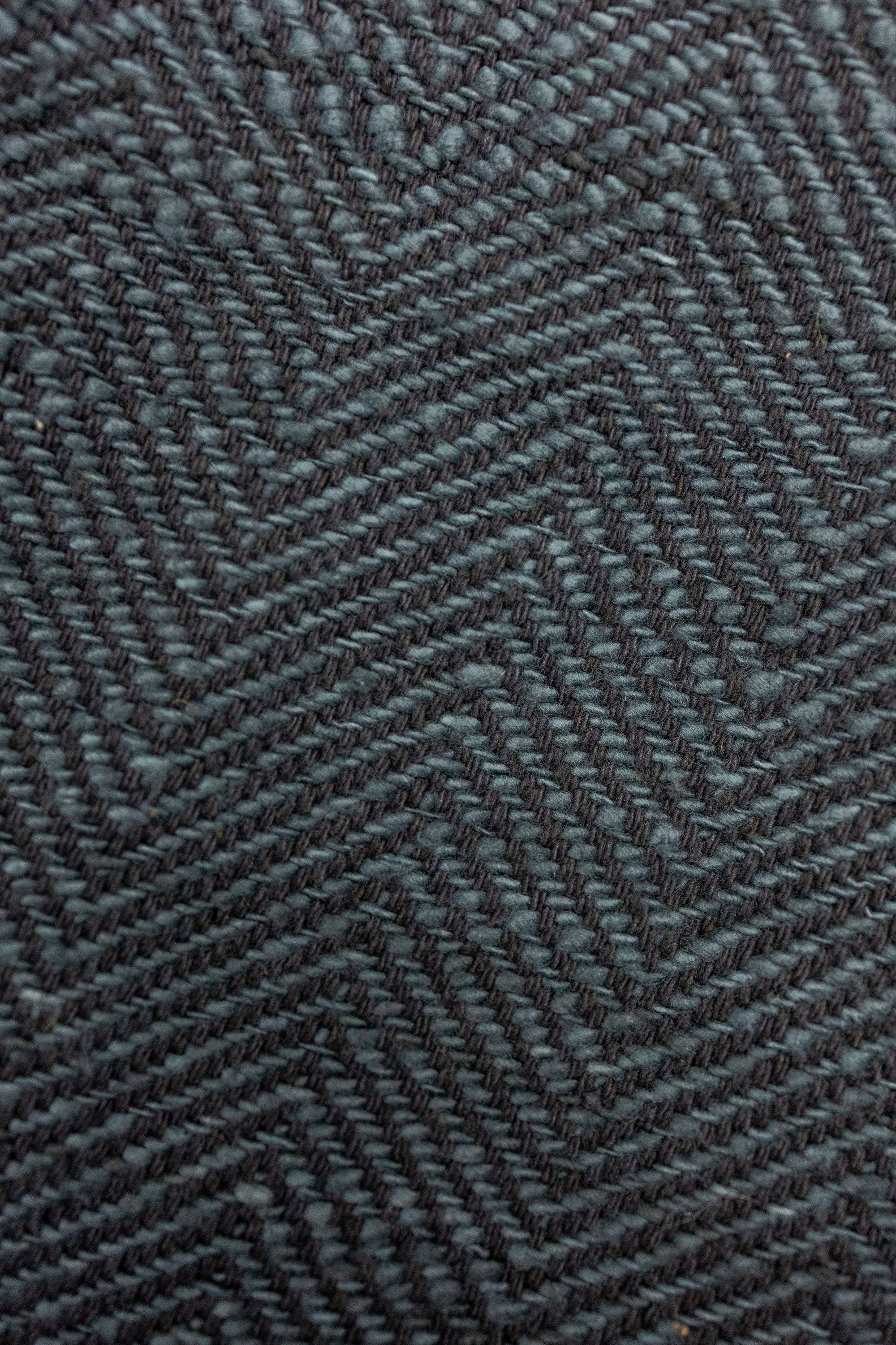 Indi + Ash Study Jacket - Midnight Teal/Iron Black Handspun Herringbone
