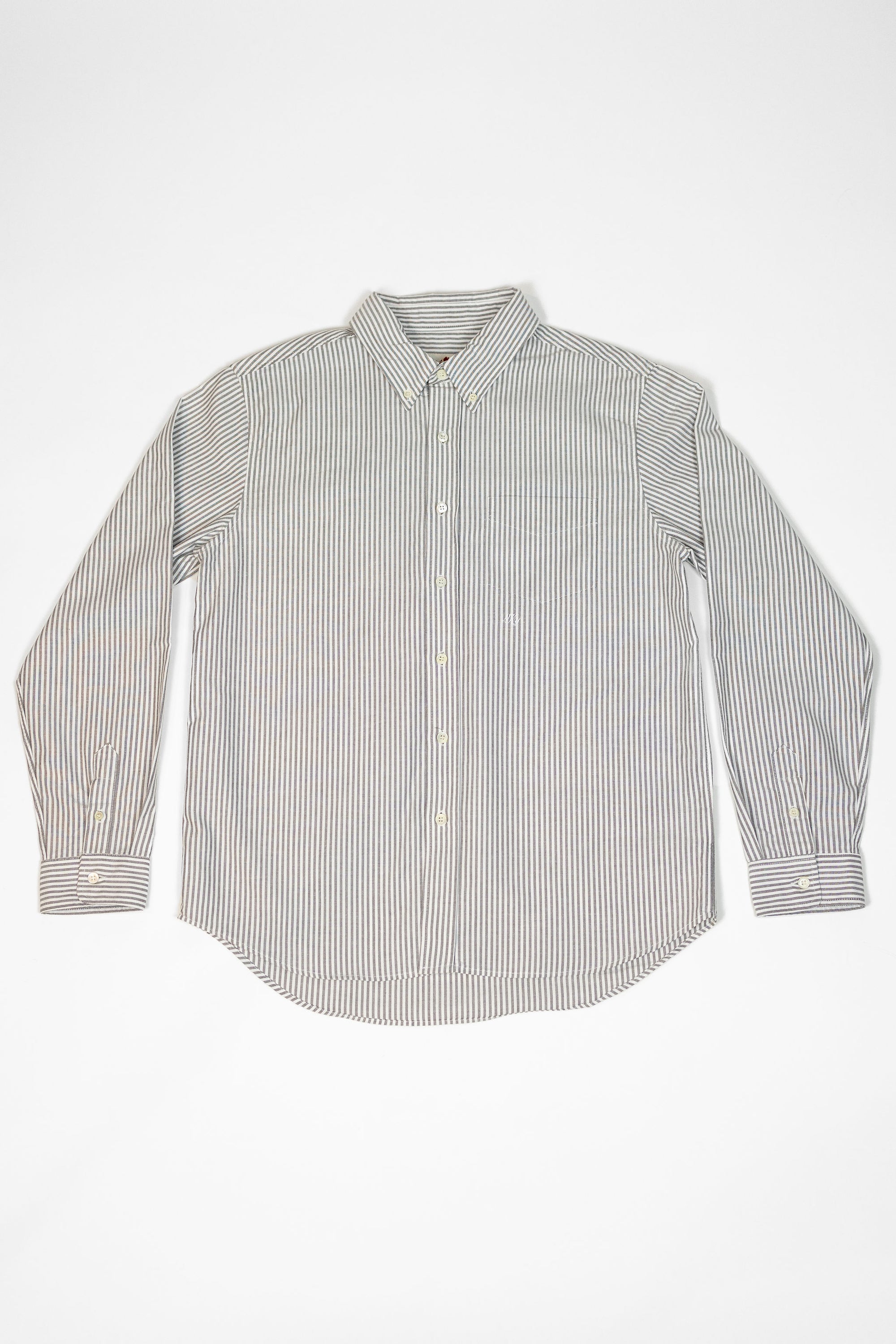Knickerbocker "Beefy" Cotton Oxford - Brown Stripe