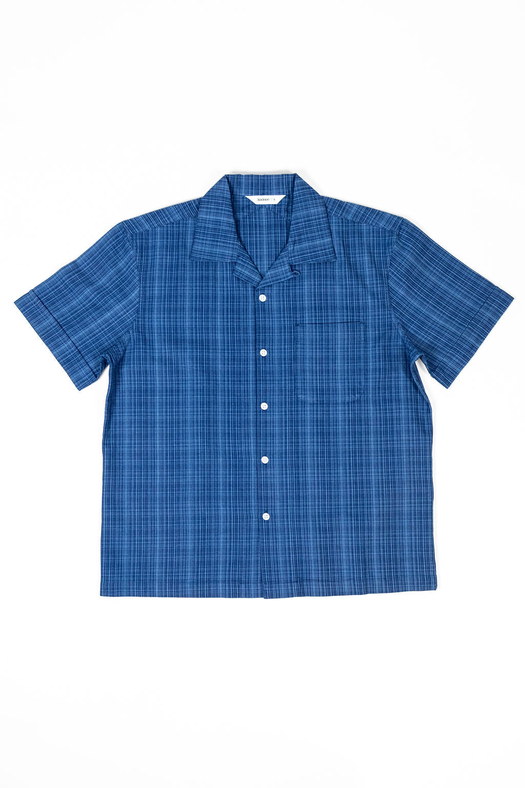 3sixteen Vacation Shirt - Indigo Microcheck