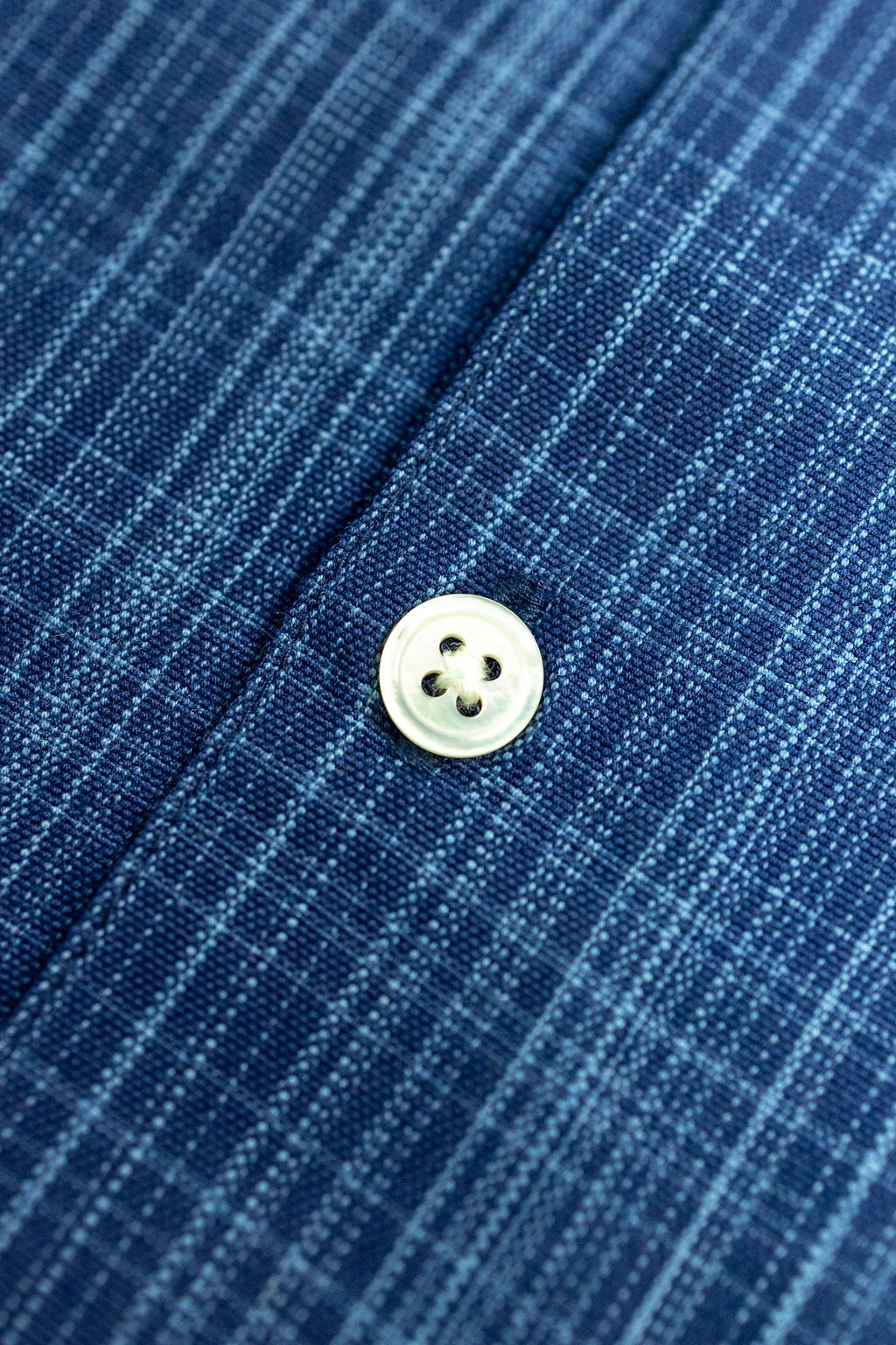 3sixteen Vacation Shirt - Indigo Microcheck