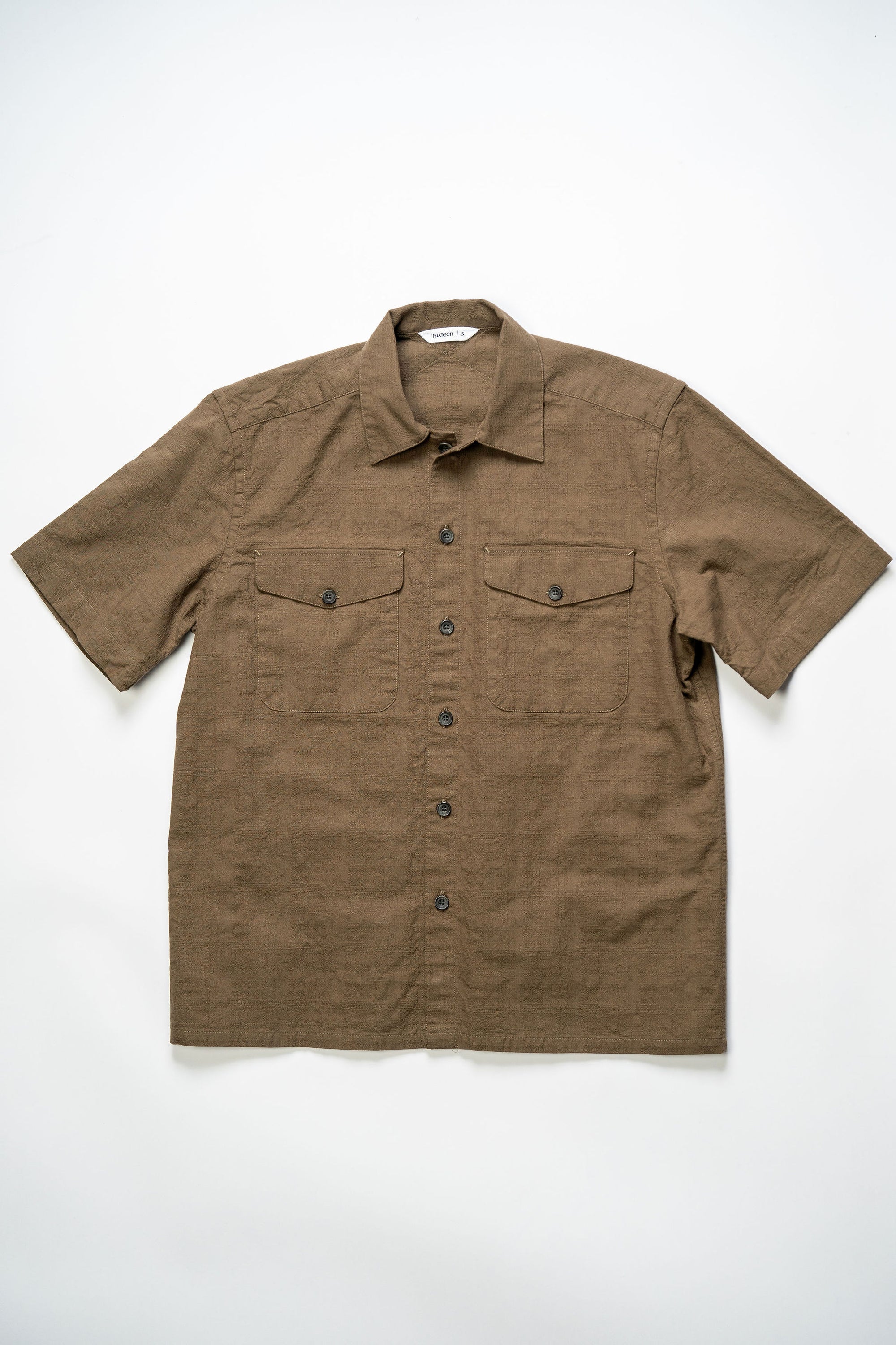 3sixteen Safari Shirt - Dark Barkcloth