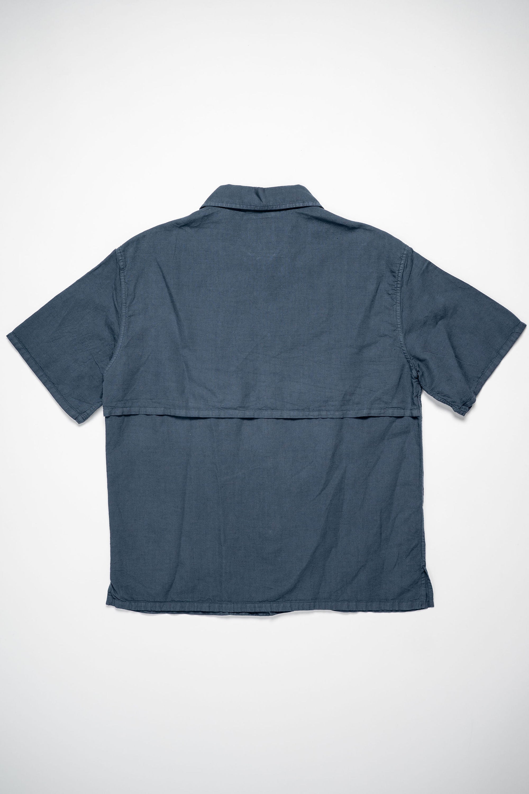 Knickerbocker Mar Cotton & Linen Shirt - Navy