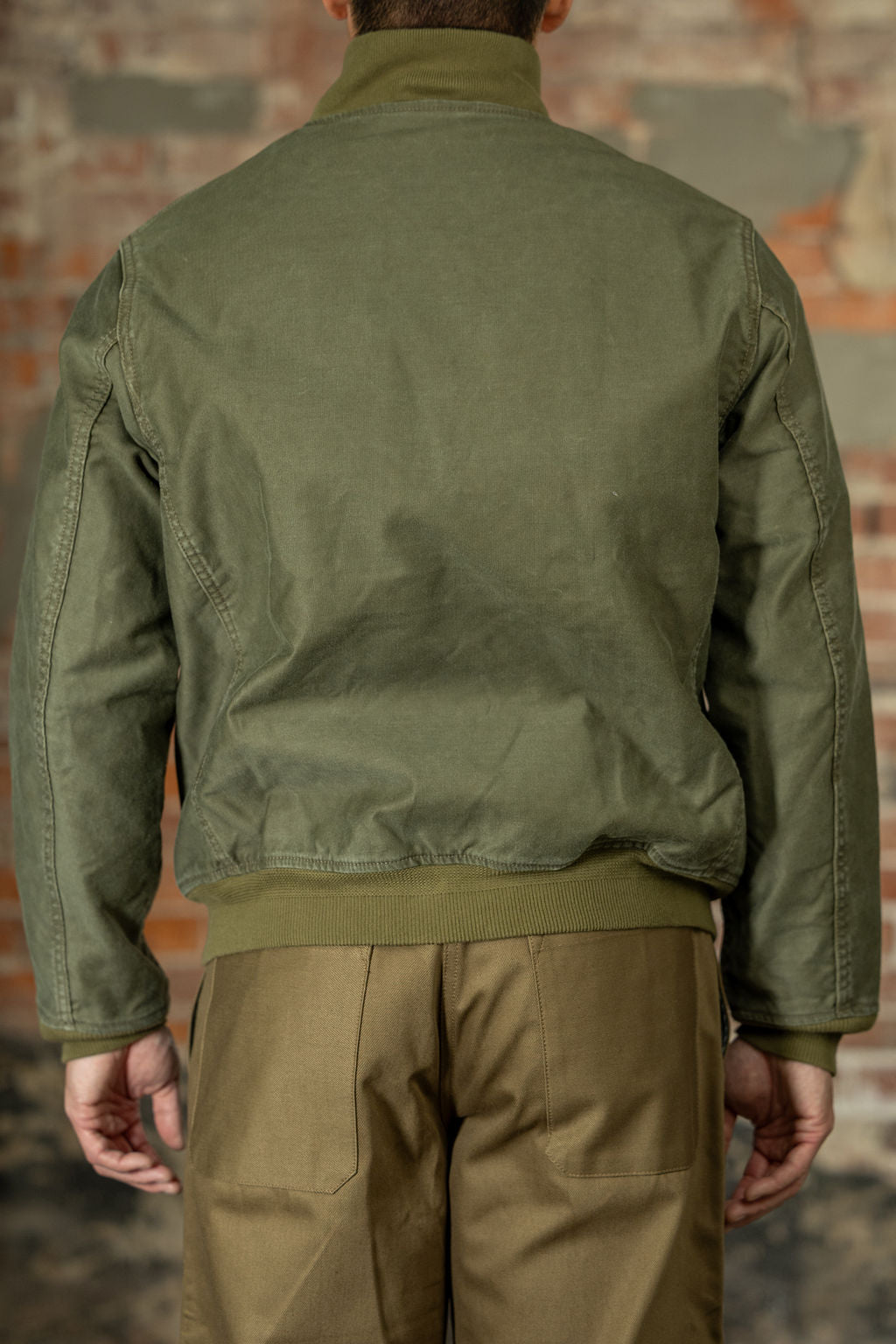 Iron Heart IHM-47-ODG 12oz Whipcord Tanker Jacket - Olive Drab Green