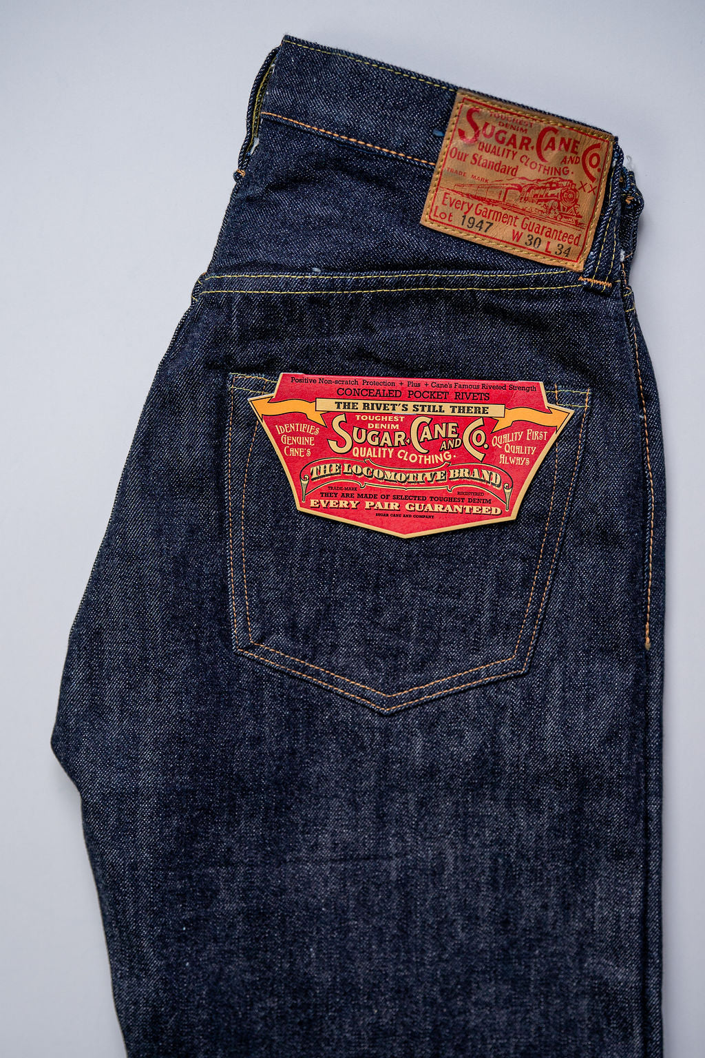 Sugar Cane 1947 Straight Leg - One Wash Japanese Selvedge Denim
