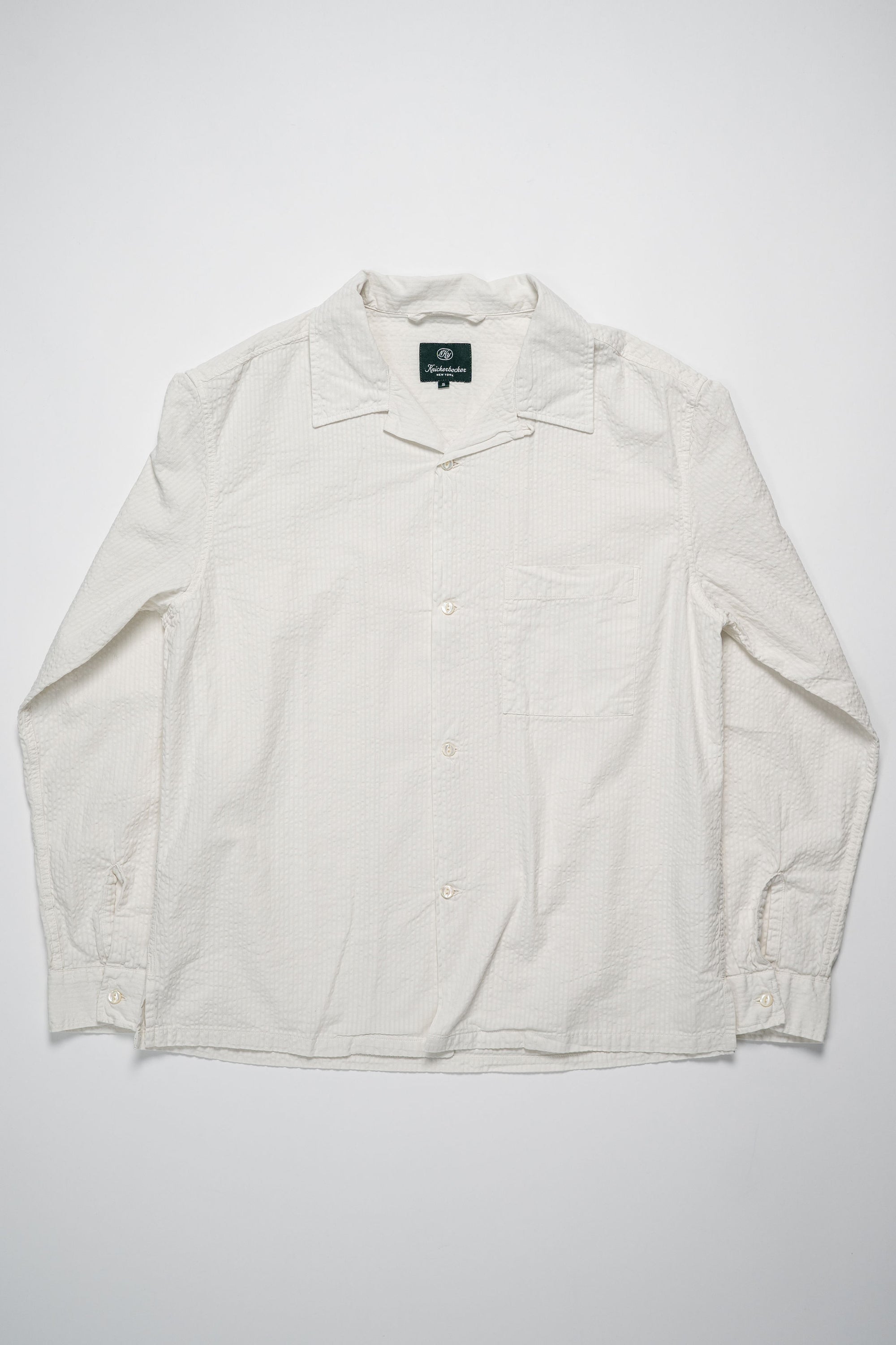 Knickerbocker Fulton Seersucker Shirt - Bone