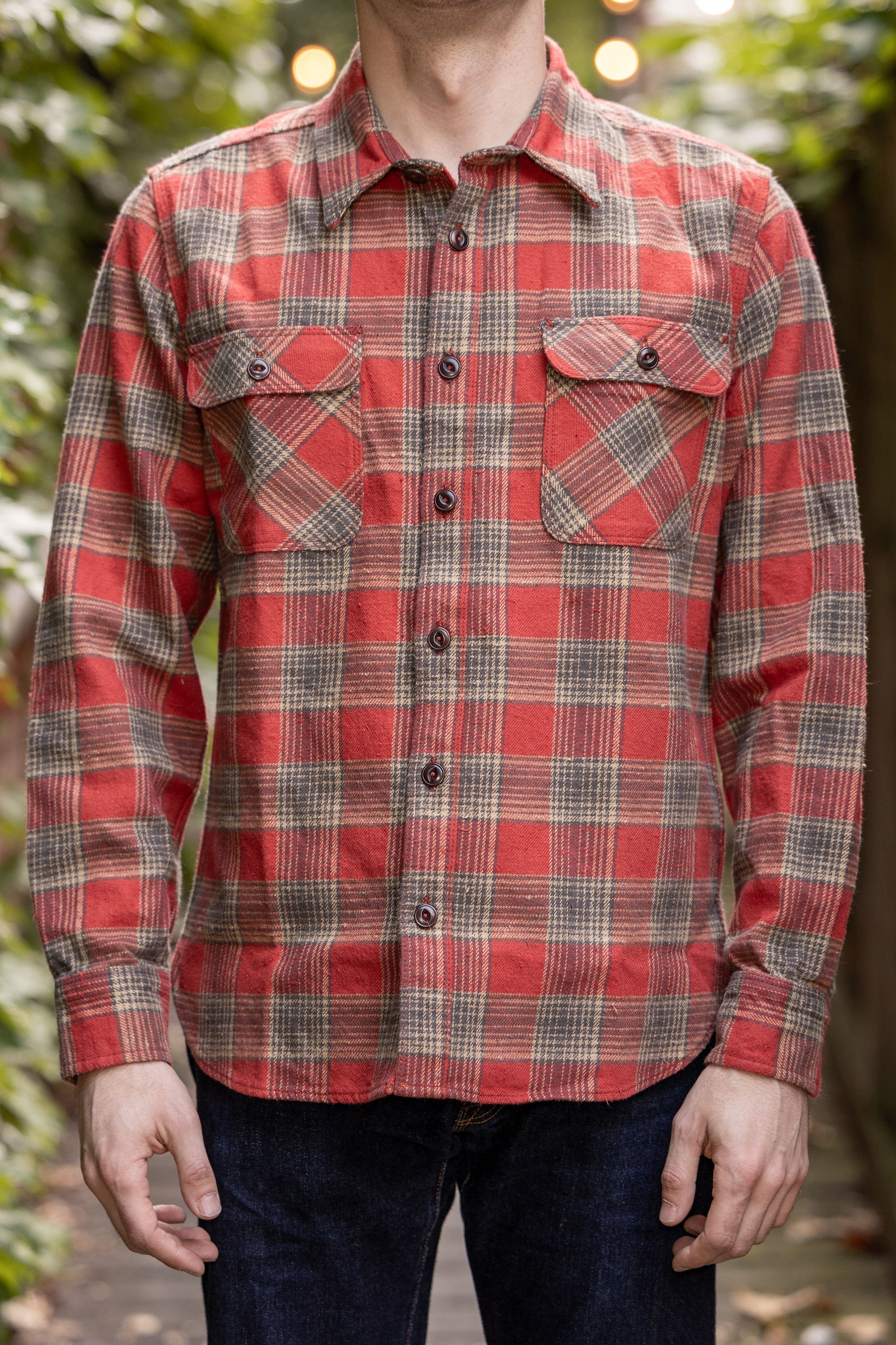 Freenote Cloth Jepson - Dusty Red Plaid