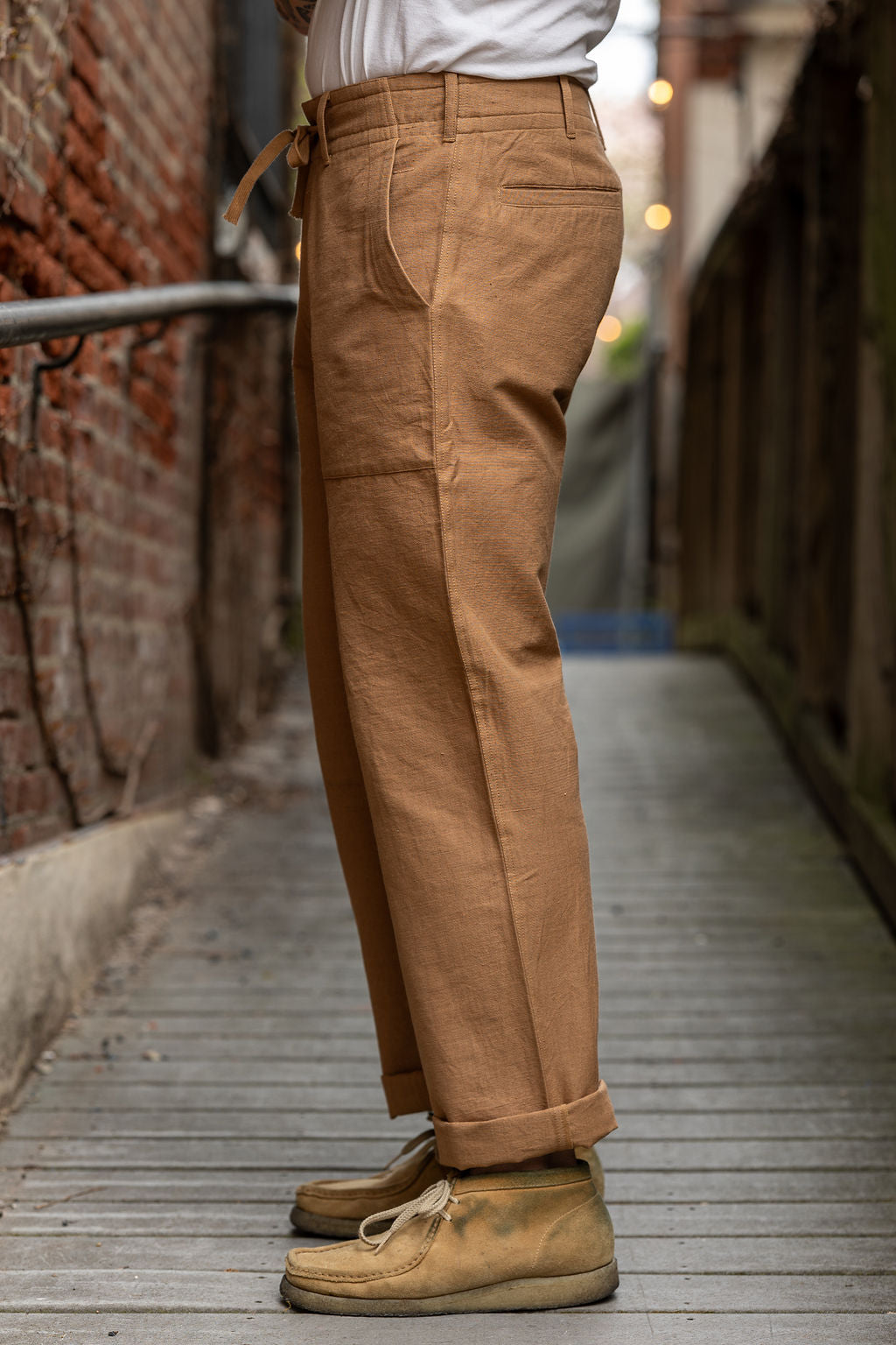 Indi + Ash Obelisk Pant - Handwoven Cutch Denim