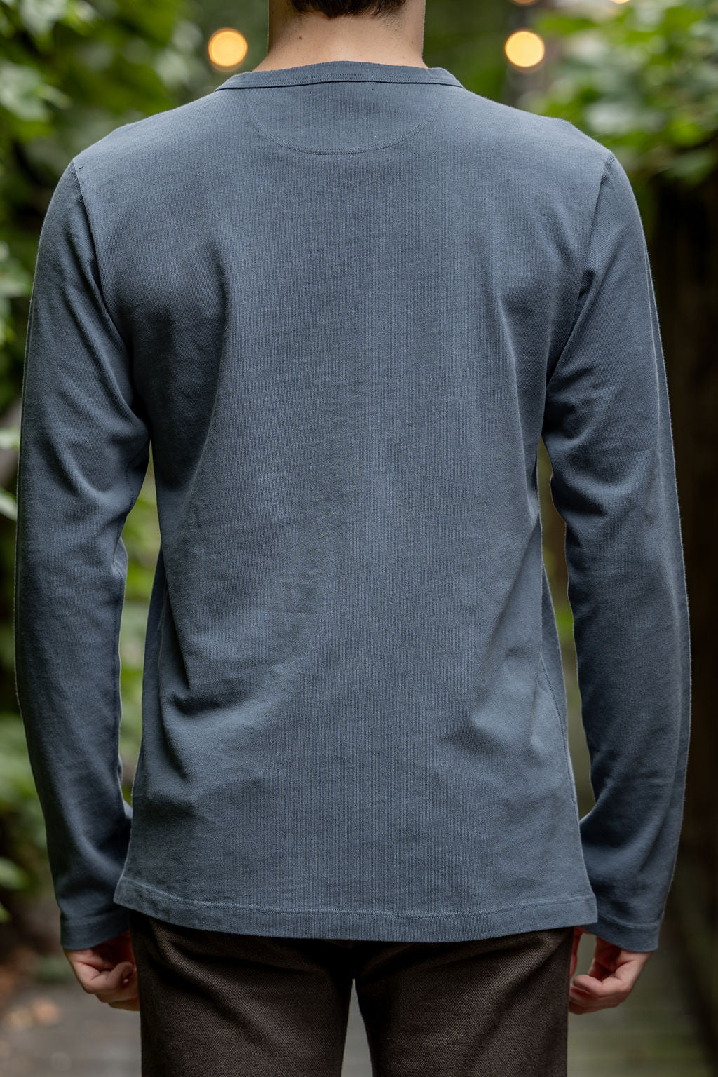 Freenote Cloth 13oz Henley L/S - Faded Blue