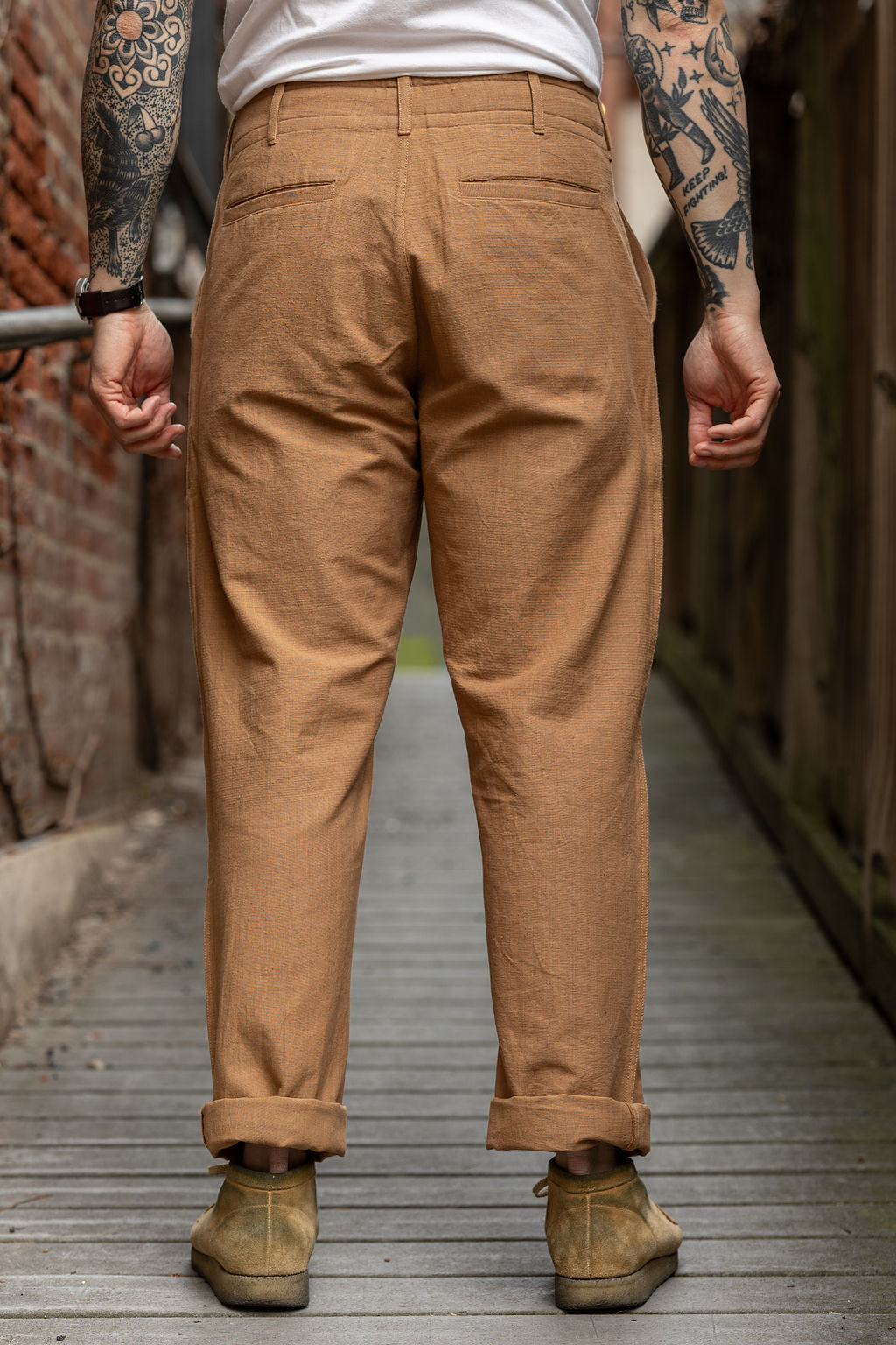 Indi + Ash Obelisk Pant - Handwoven Cutch Denim
