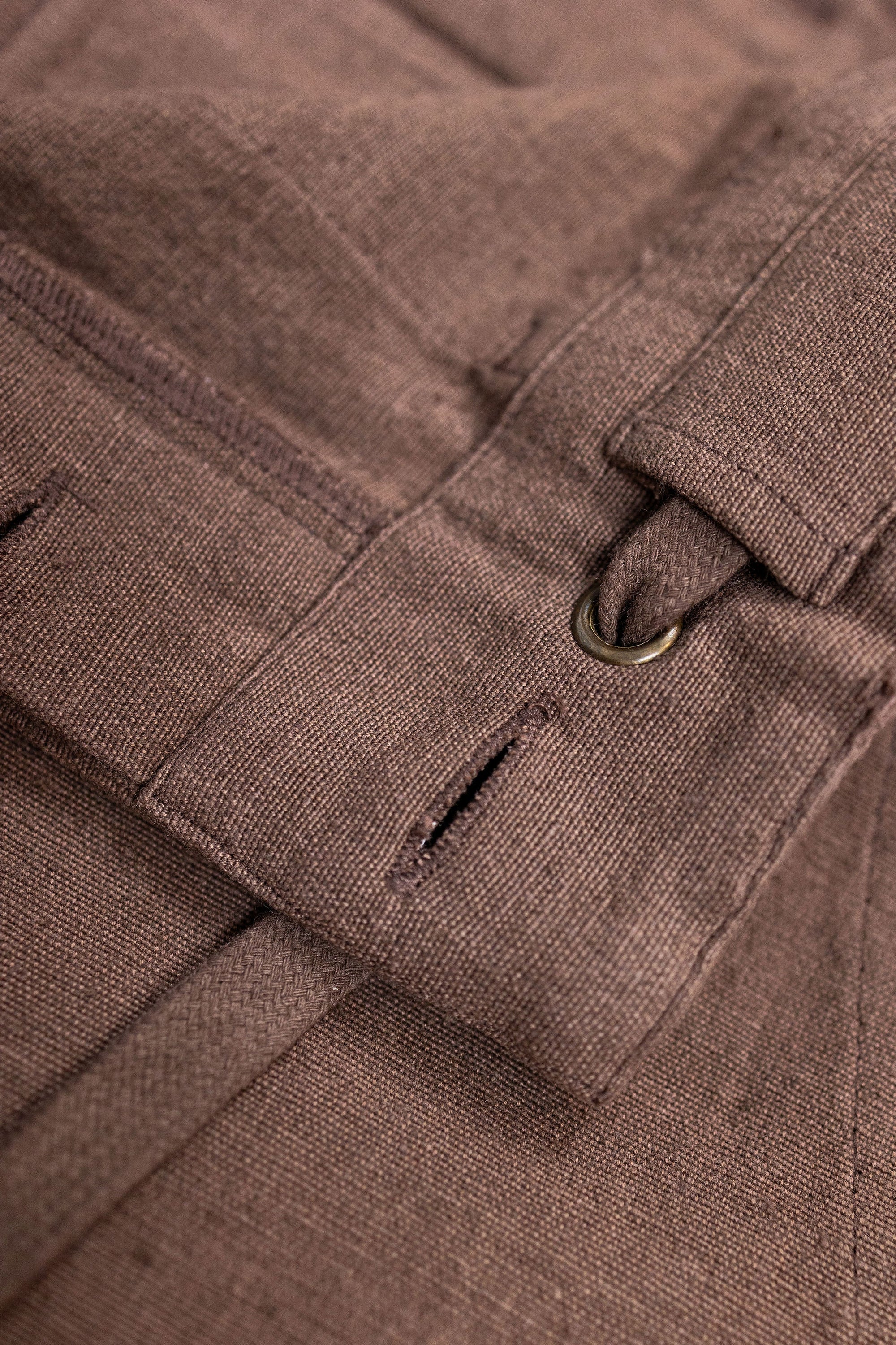 Indi + Ash Obelisk Pant - Handwoven Mauve Denim