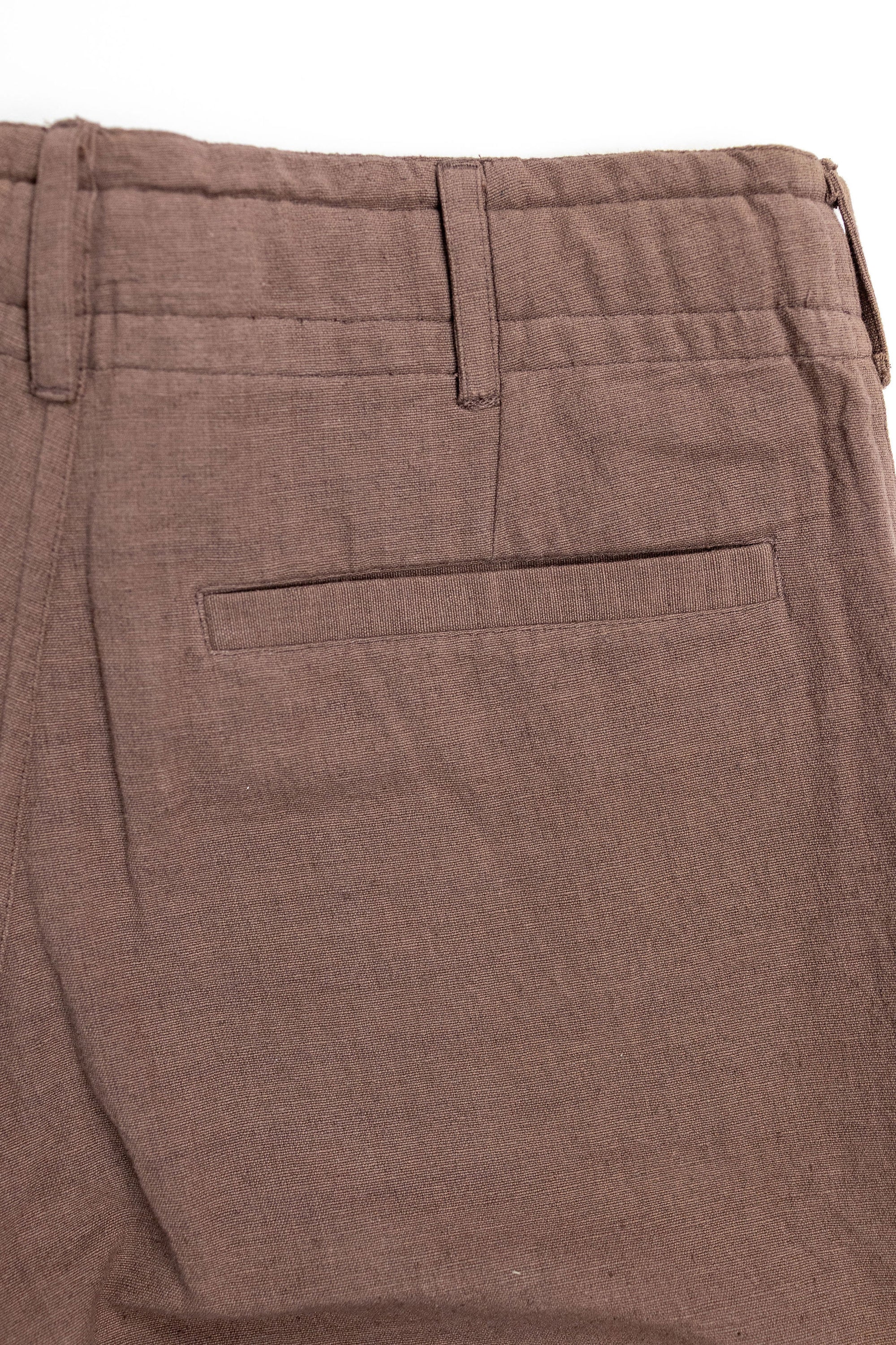 Indi + Ash Obelisk Pant - Handwoven Mauve Denim