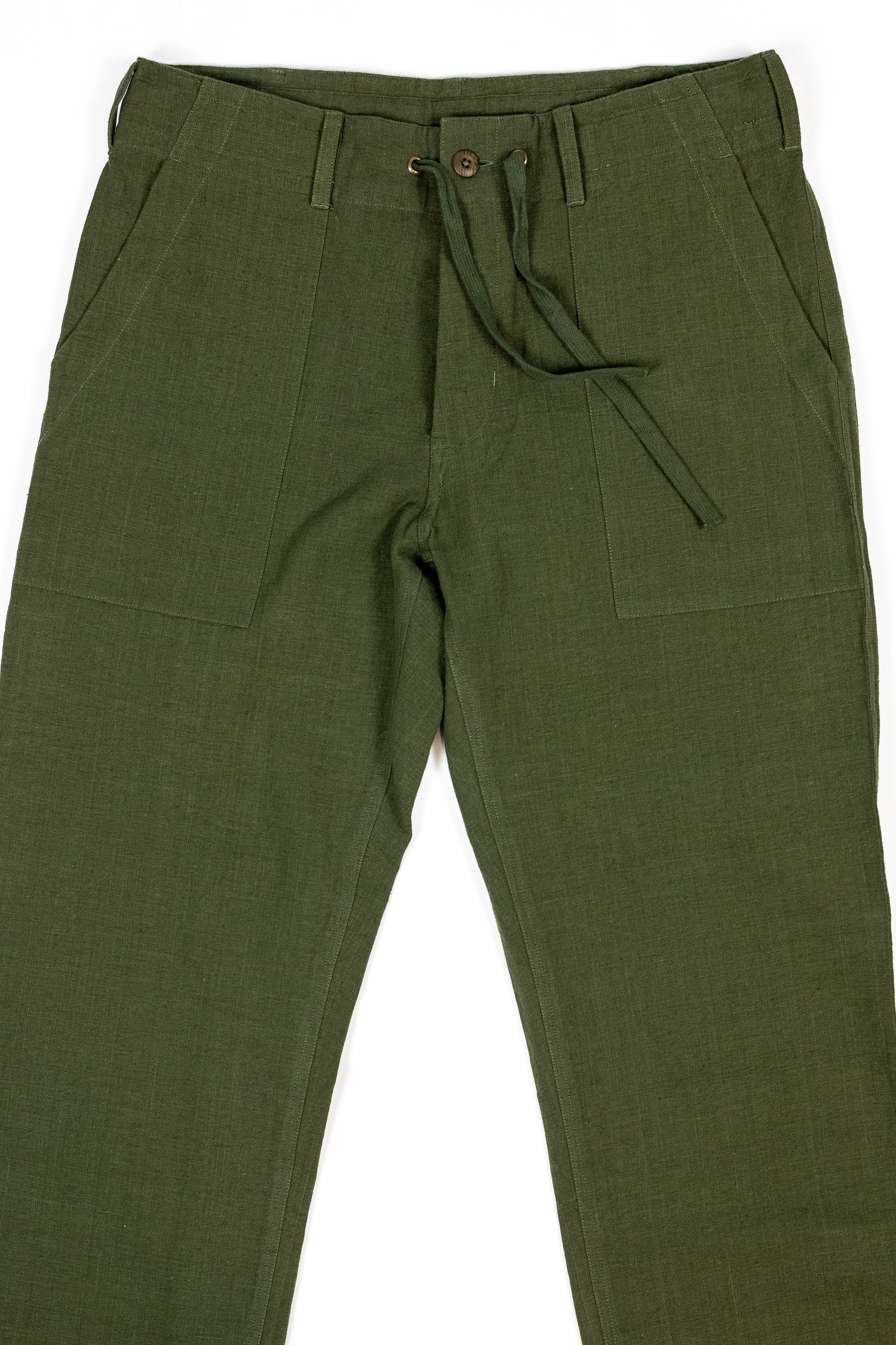 Indi + Ash Obelisk Pant - Handwoven Forest Denim