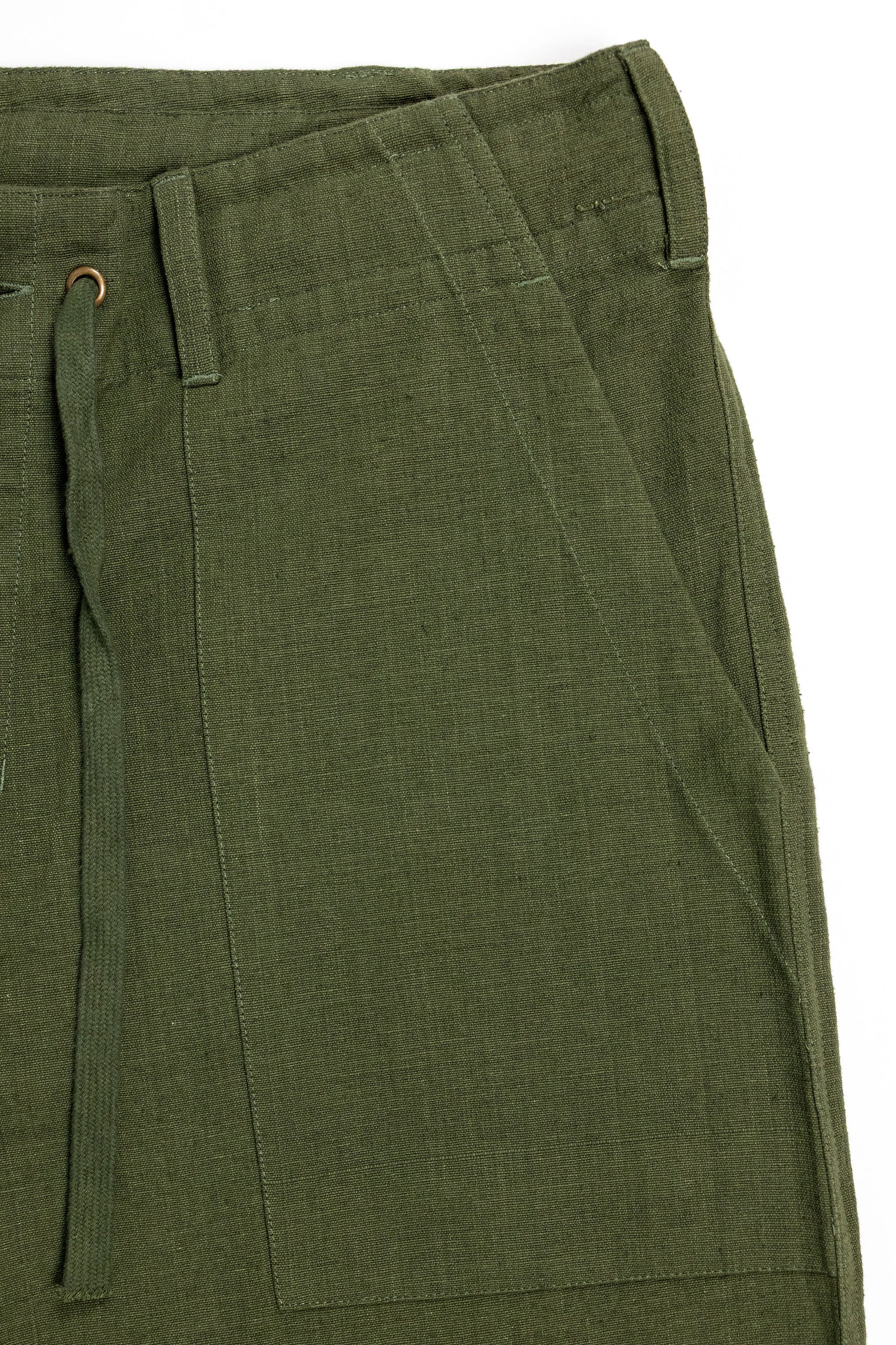 Indi + Ash Obelisk Pant - Handwoven Forest Denim