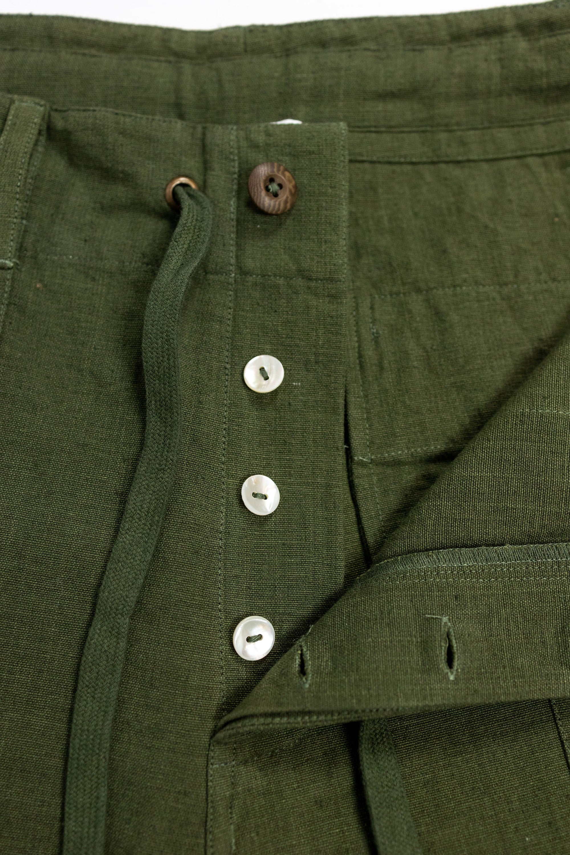 Indi + Ash Obelisk Pant - Handwoven Forest Denim