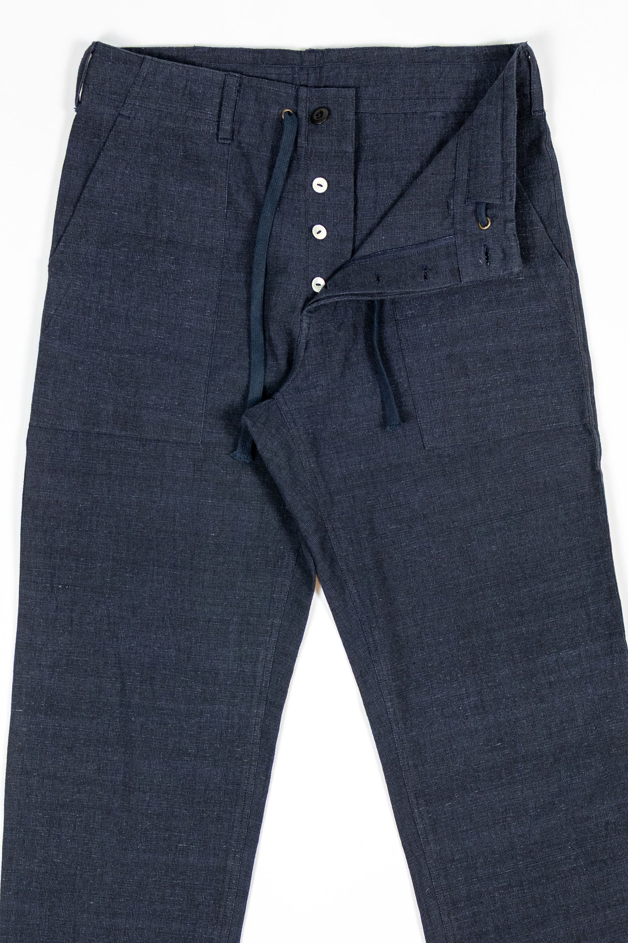 Indi + Ash Obelisk Pant - Powerloom Canvas Iron/Indigo