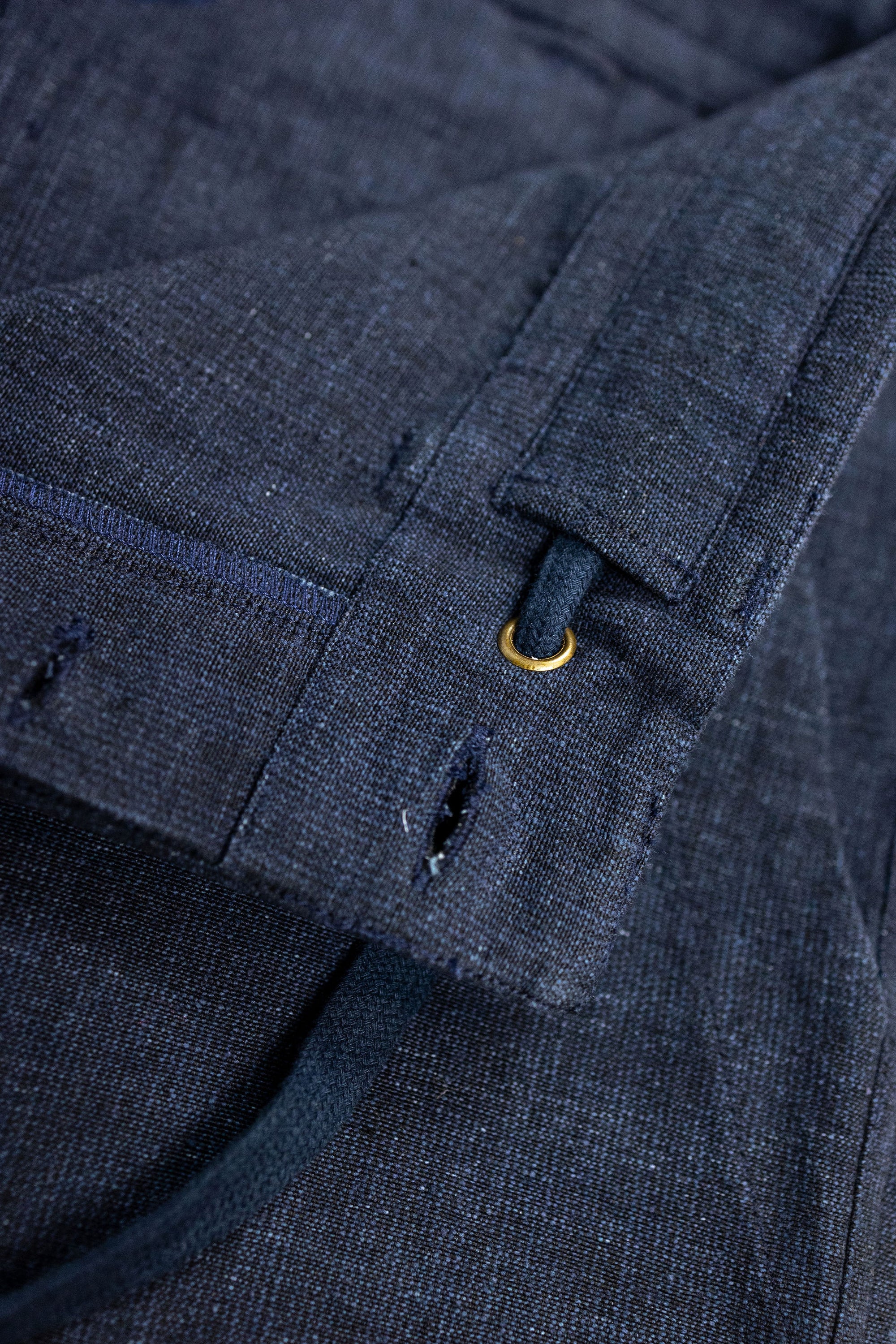 Indi + Ash Obelisk Pant - Powerloom Canvas Iron/Indigo