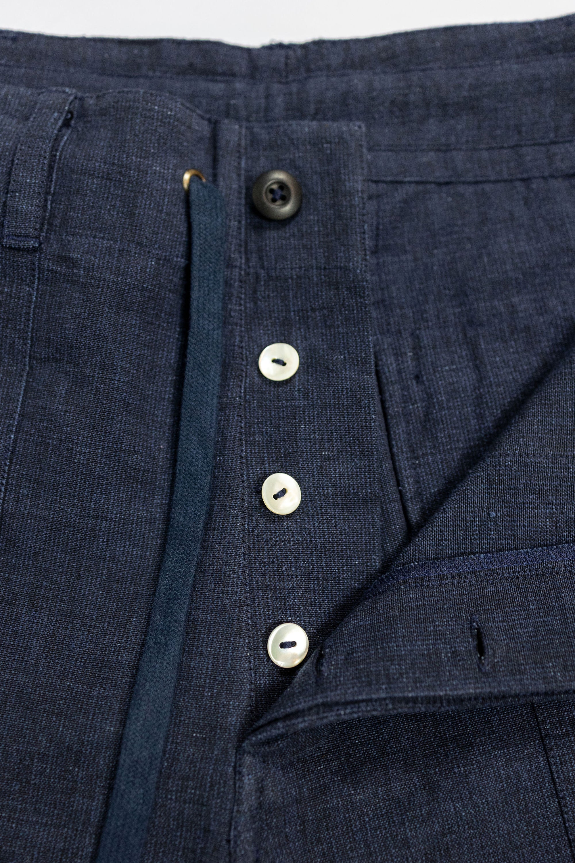 Indi + Ash Obelisk Pant - Powerloom Canvas Iron/Indigo