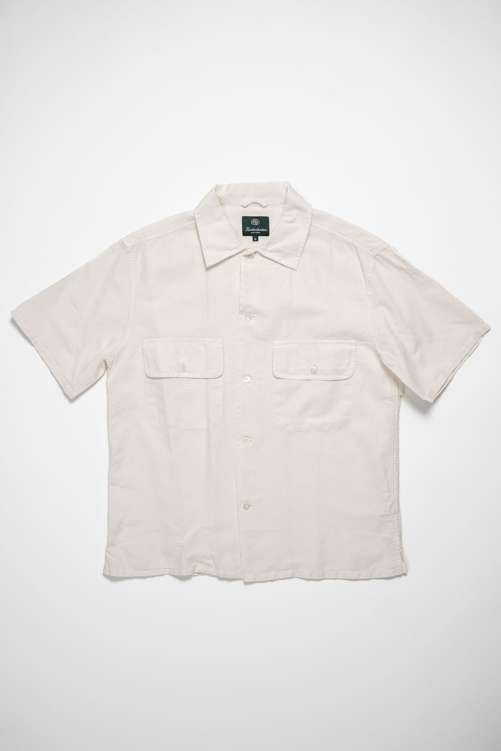 Knickerbocker Mar Cotton & Linen Shirt - Bone
