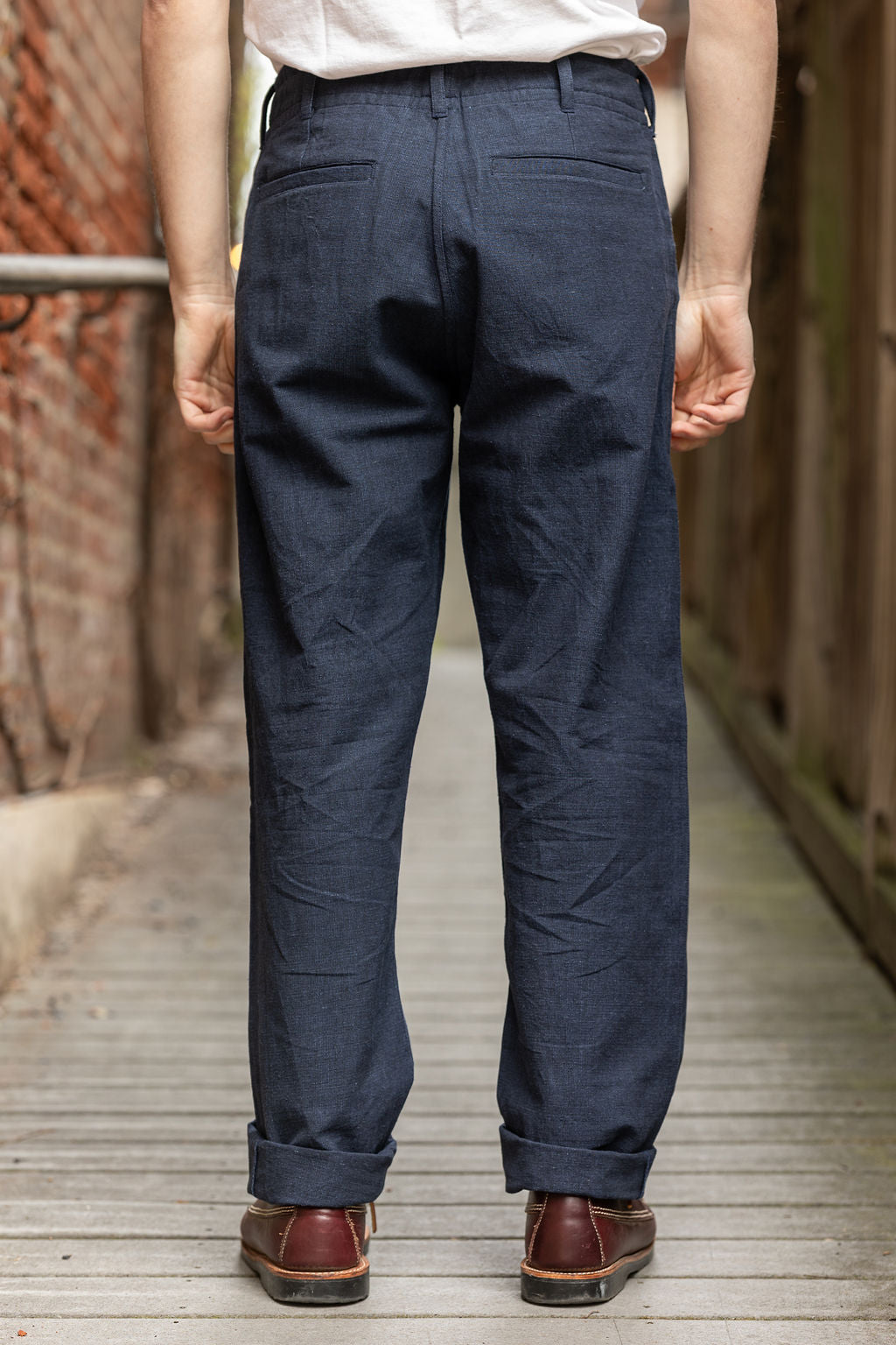 Indi + Ash Obelisk Pant - Powerloom Canvas Iron/Indigo