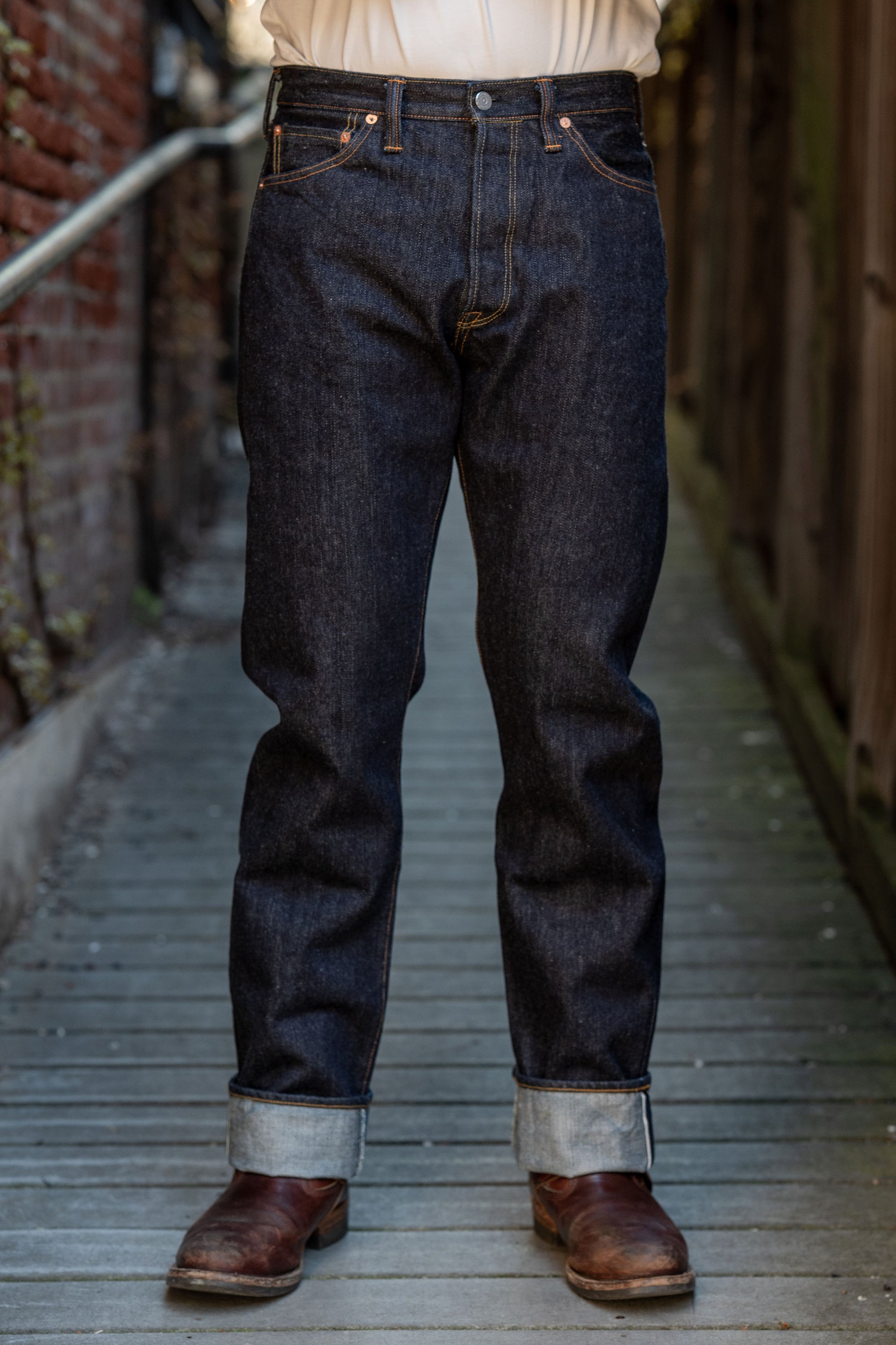 The Flat Head FN-8004 Wide Tapered - 18oz Selvedge Denim
