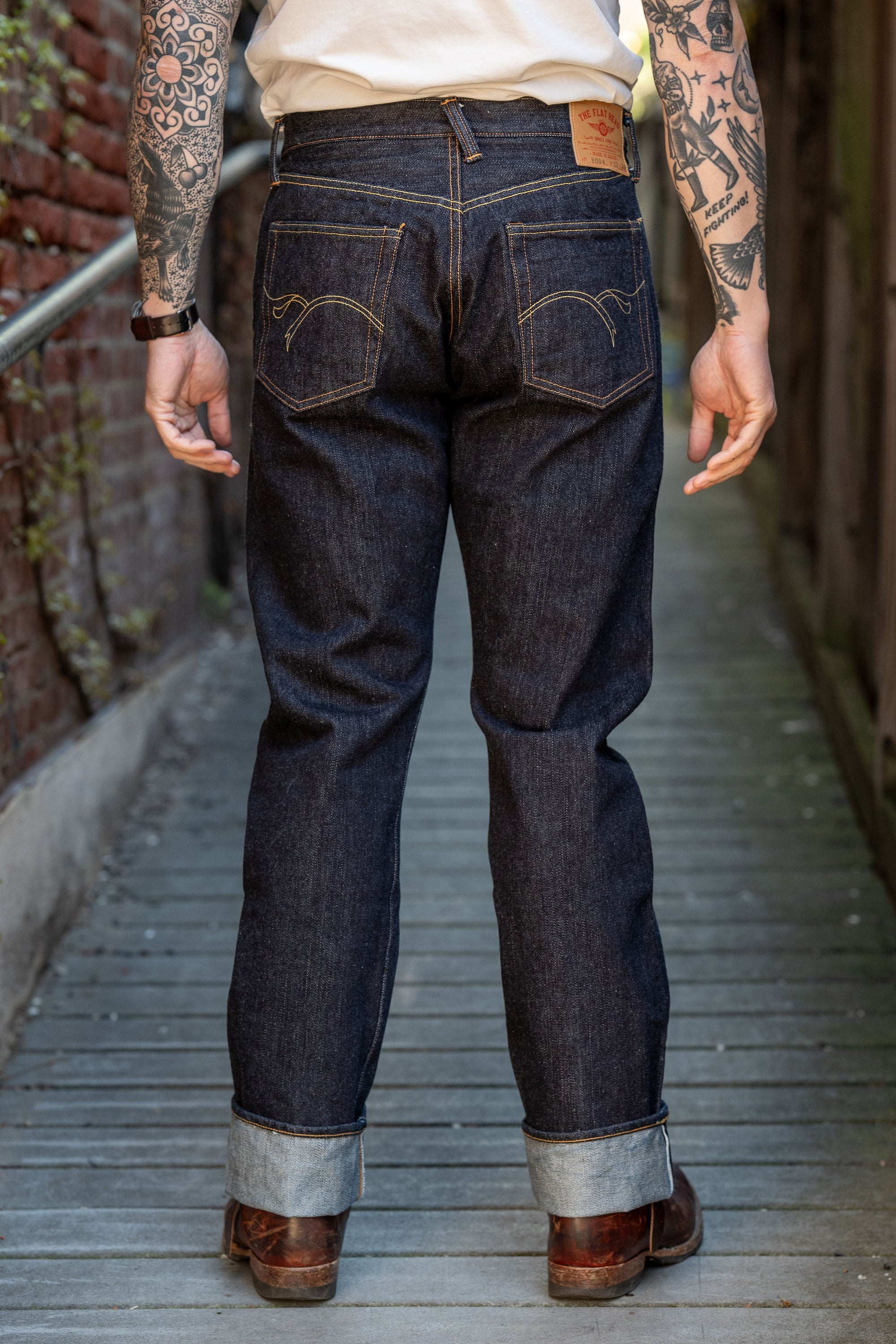 The Flat Head FN-8004 Wide Tapered - 18oz Selvedge Denim