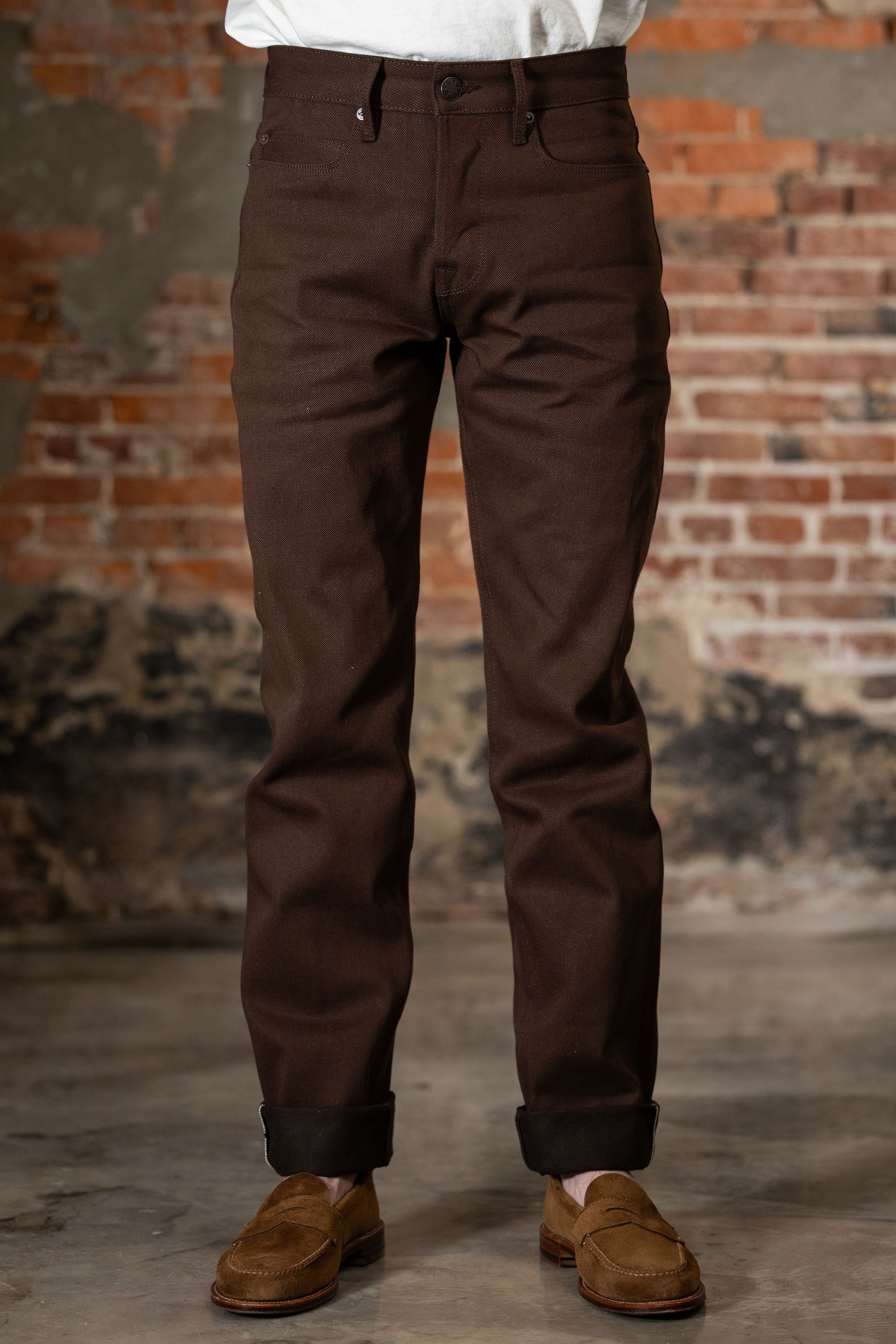 Freenote Cloth Portola - 15oz Dark Brown Denim