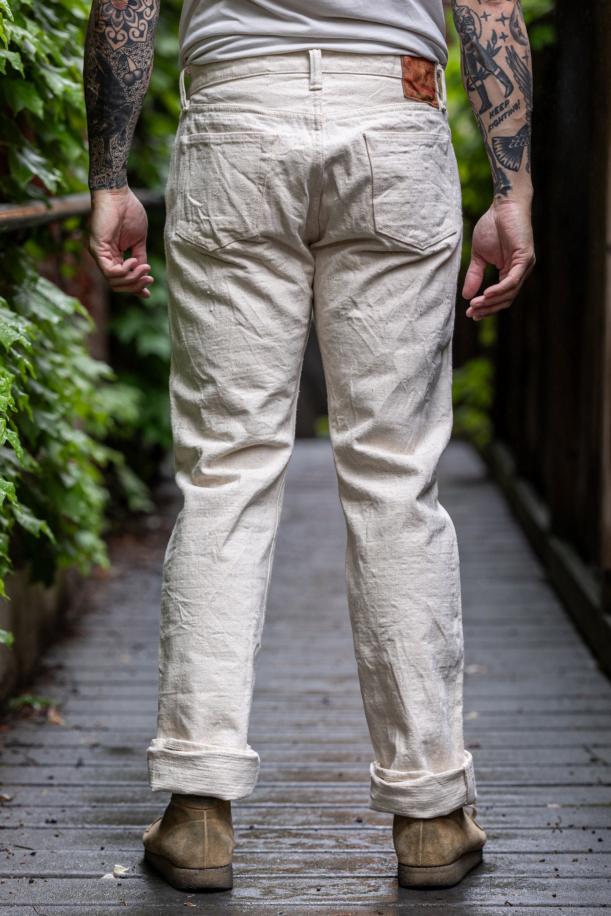 Samurai S710SC-KI Slim Straight - 18oz Japanese Cotton Made Ecru Jeans
