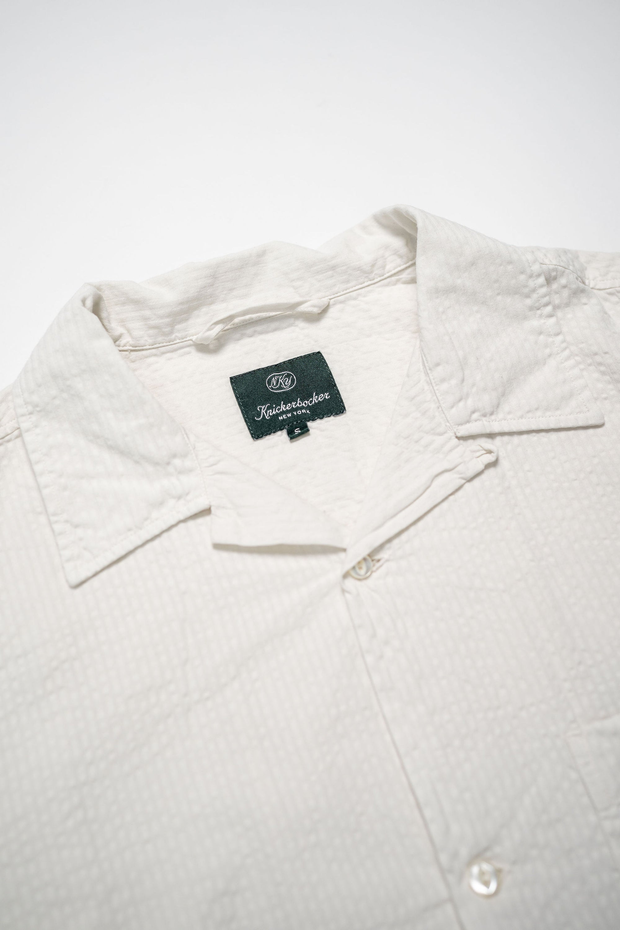 Knickerbocker Fulton Seersucker Shirt - Bone