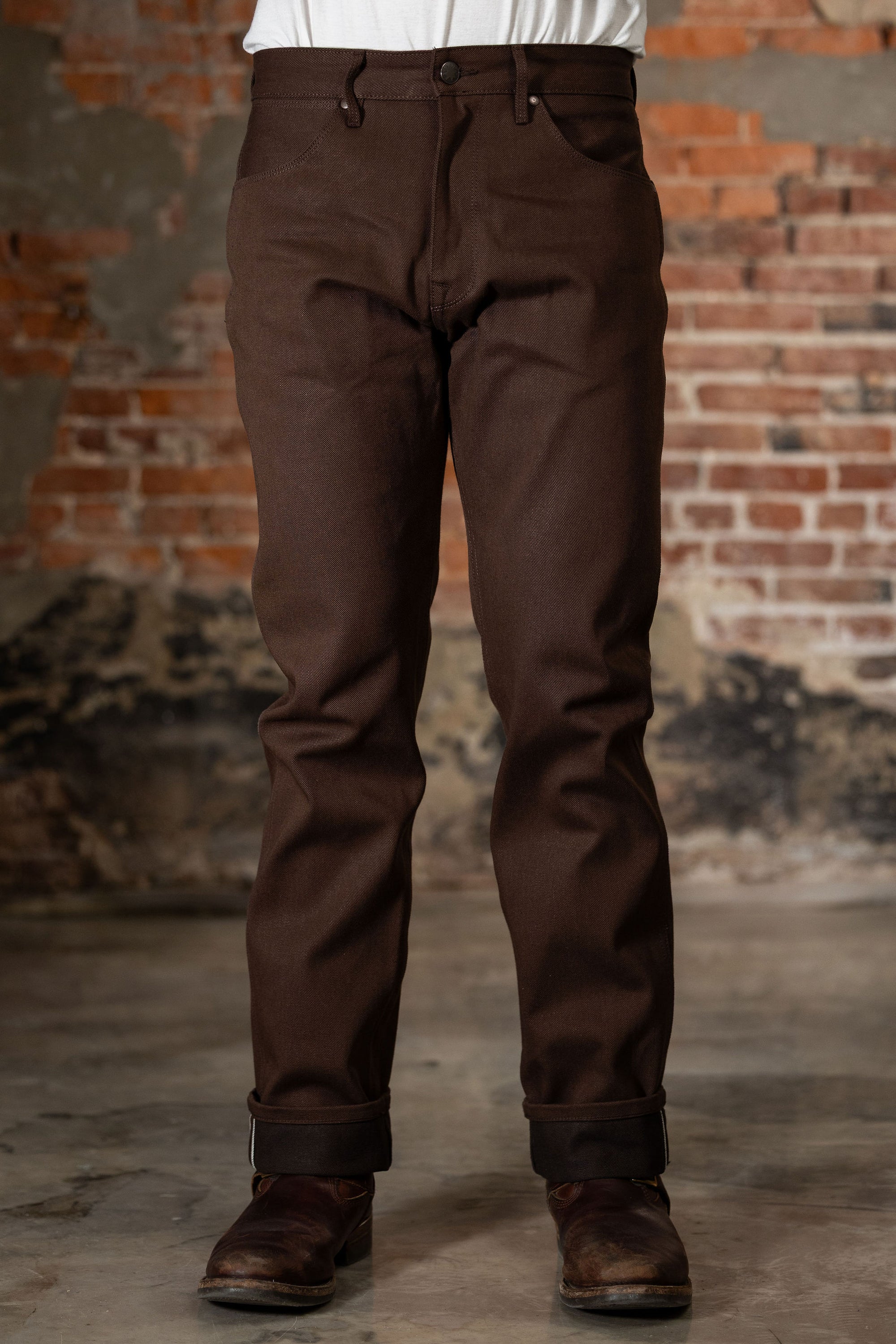 Freenote Cloth Wilkes - 15oz Dark Brown Denim