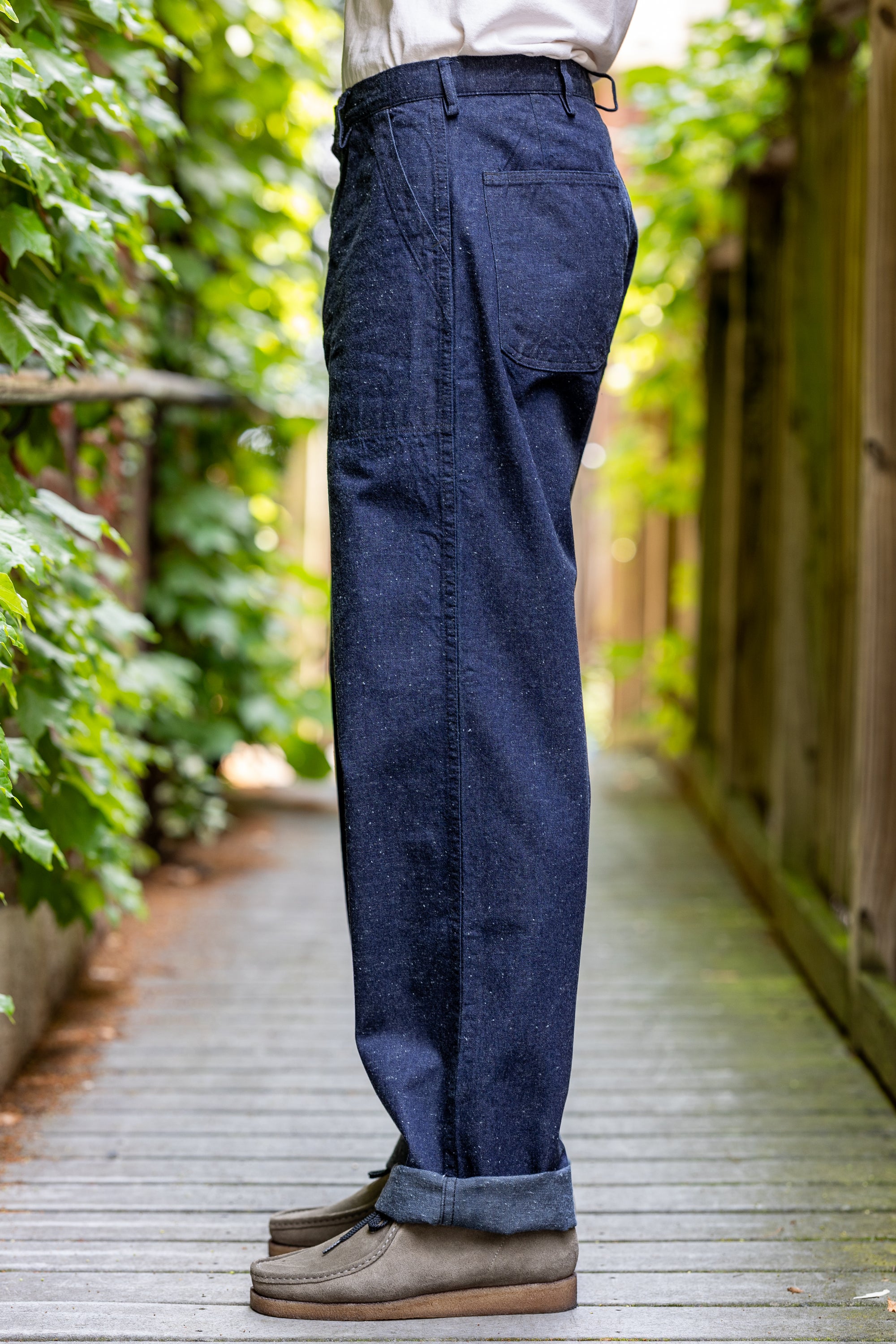 TCB Jeans Seamens Trousers - 10oz Neppy Denim Indigo One Wash