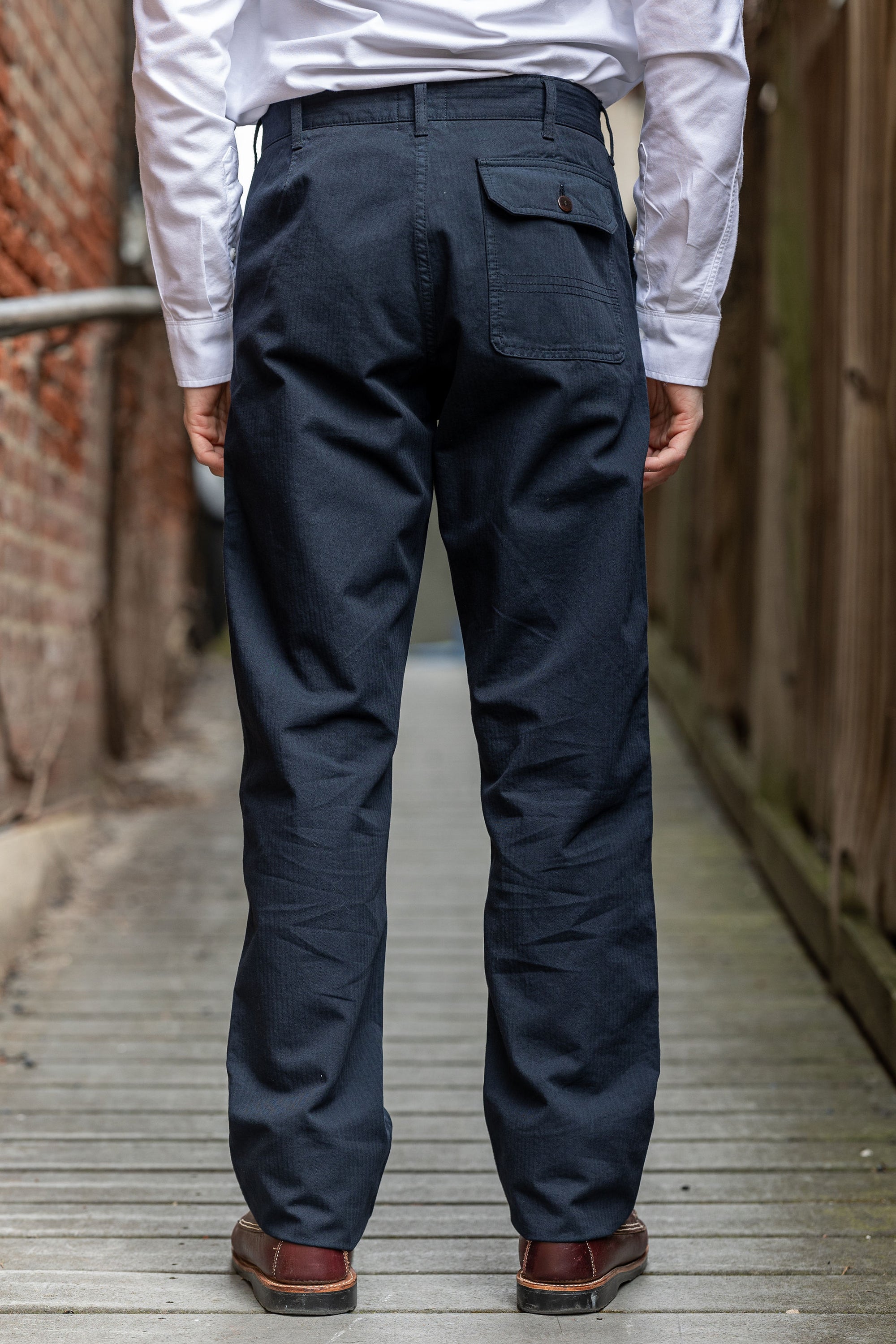 Heimat Textil Journey Pant - Herringbone Ink